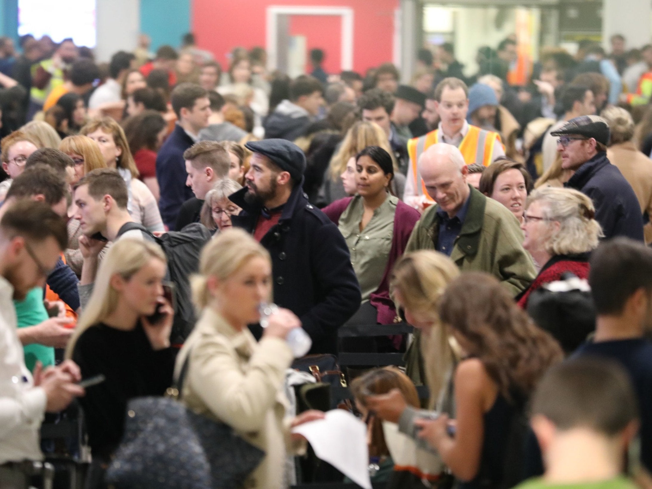 Operational difficulties: crowds at Gatwick during the drone disruption