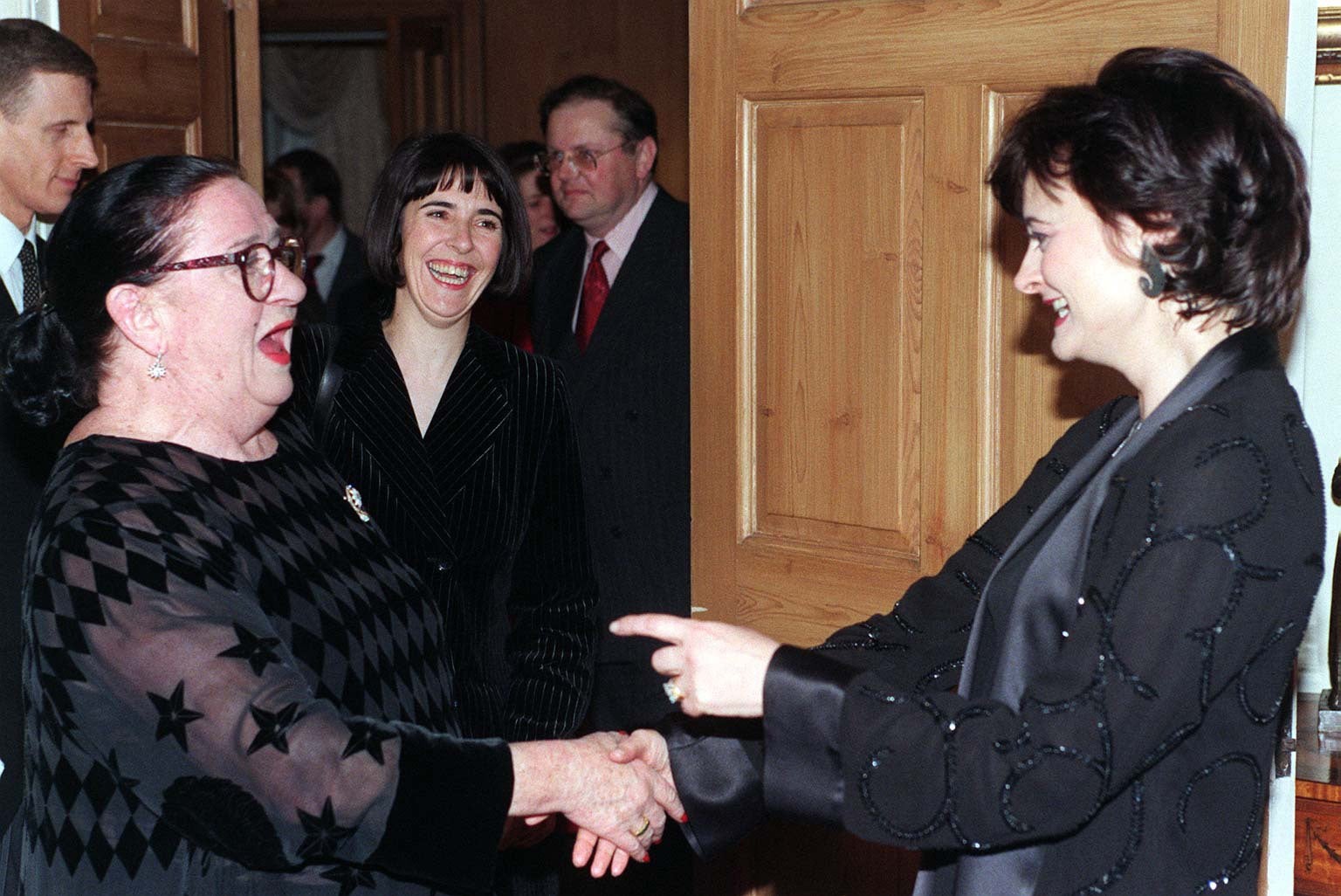 Meeting Cherie Blair in Downing Street in 1999