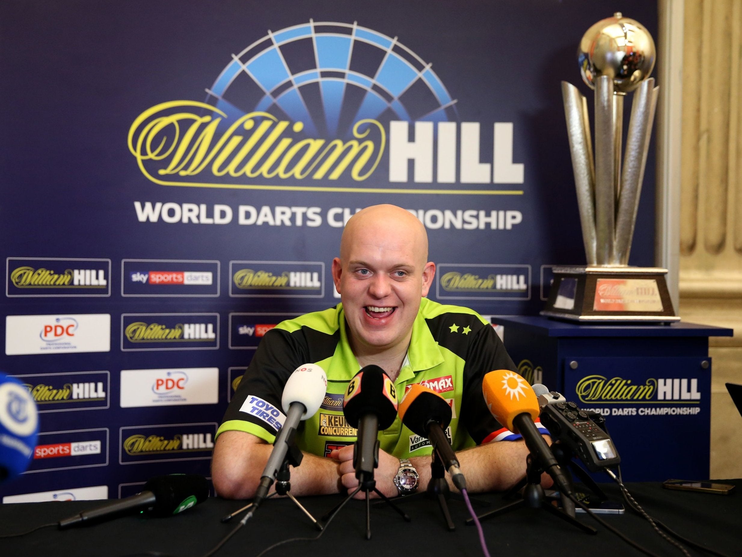 Van Gerwen won a third world title on Sunday