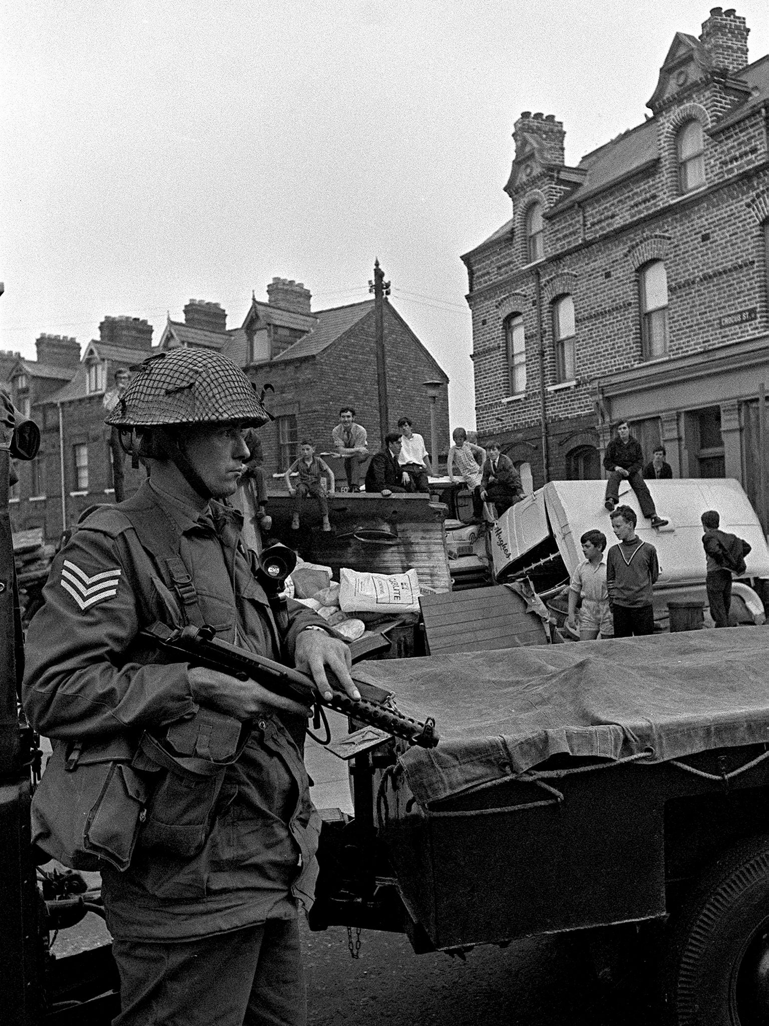 British soldiers were a common sight on the streets of Belfast and other conflict centres