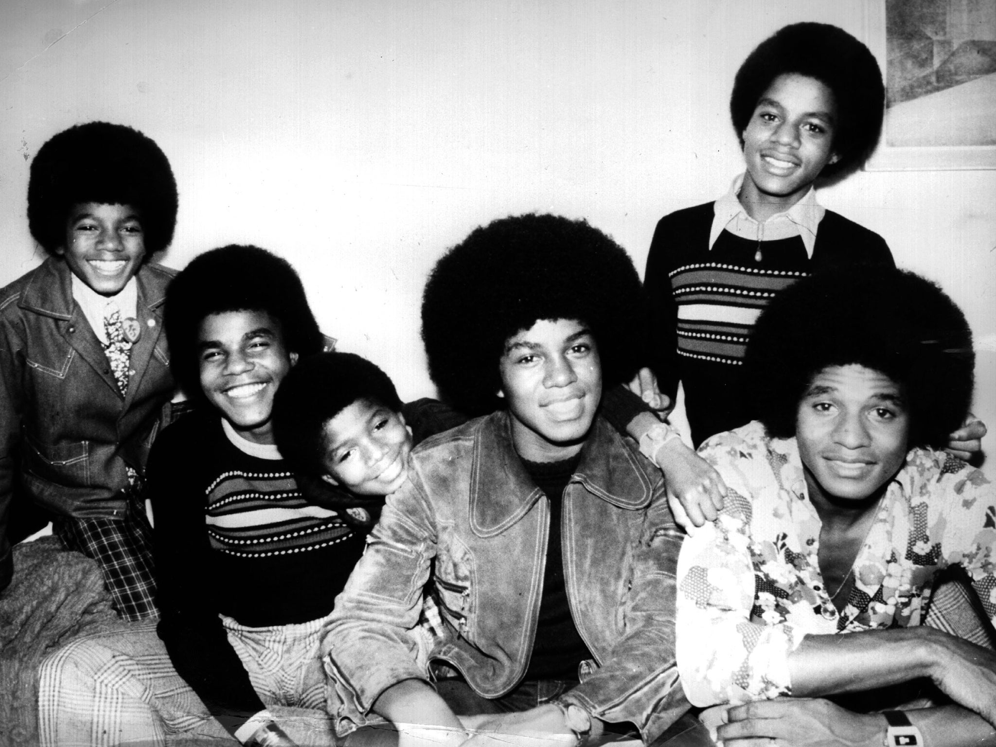 Five brothers from Gary, Indiana: Michael (left) didn’t stay in the background for long