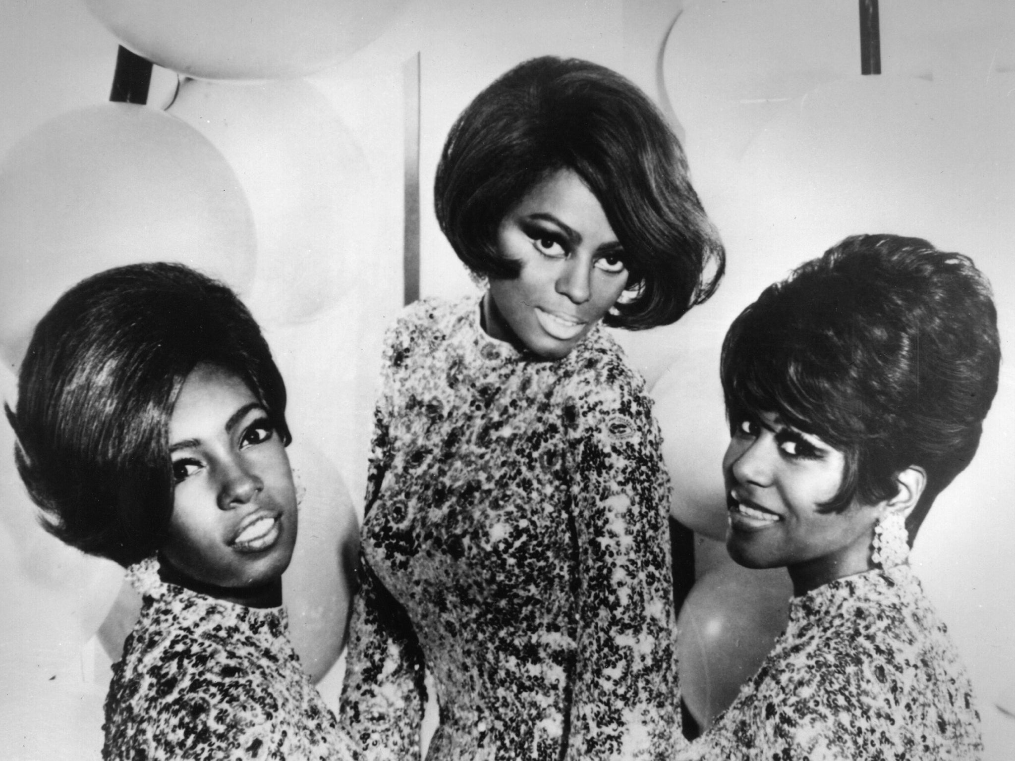 The Supremes in 1968: (from left) Mary Wilson, Diana Ross and Cindy Birdsong, who replaced original member Florence Ballard in 1967