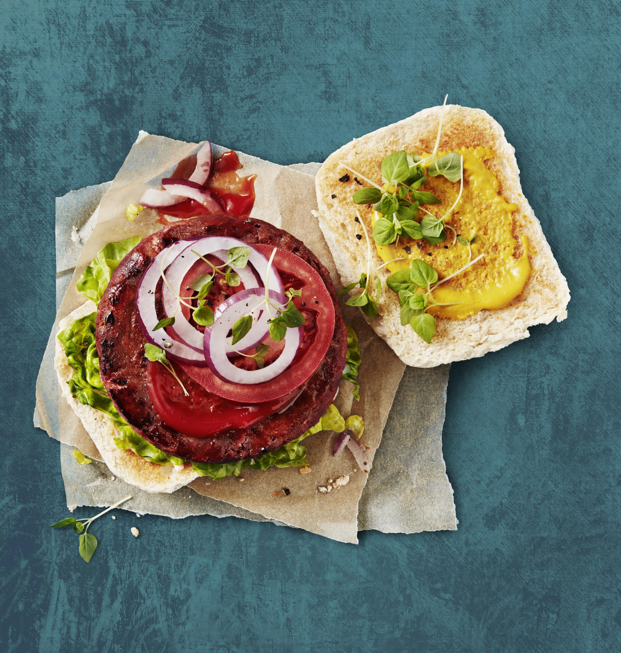 No Beef Burger, available at Marks and Spencer’s Plant Kitchen