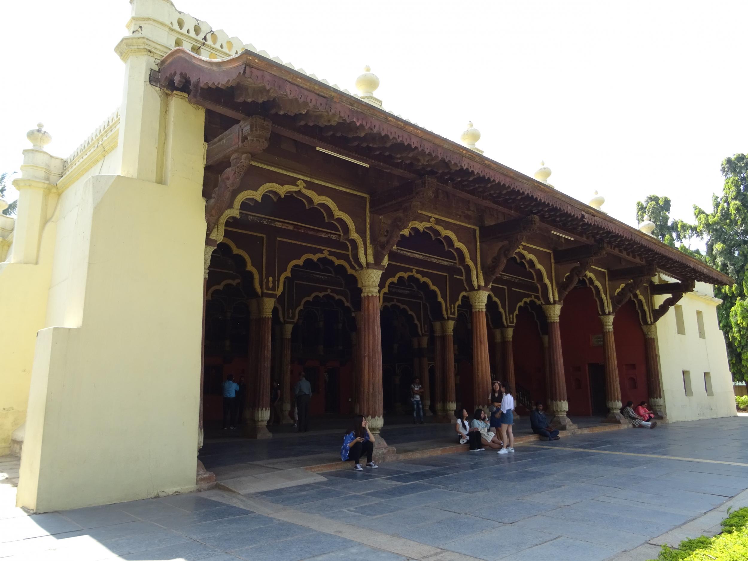 Tipu Sultan’s Summer Palace has 160 pillars and is made almost entirely from wood