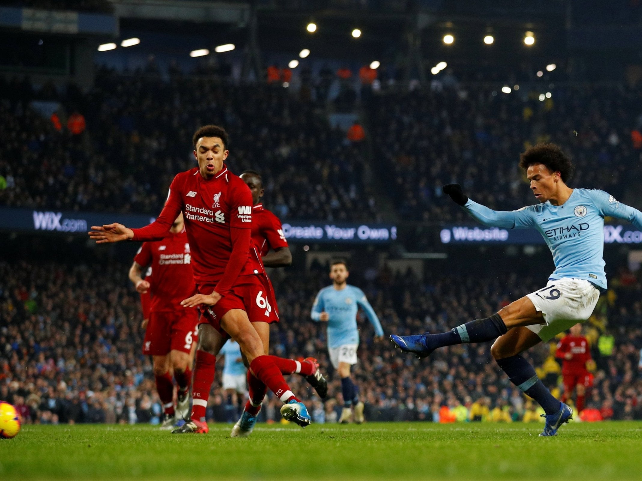 Leroy Sane fires City's winning goal