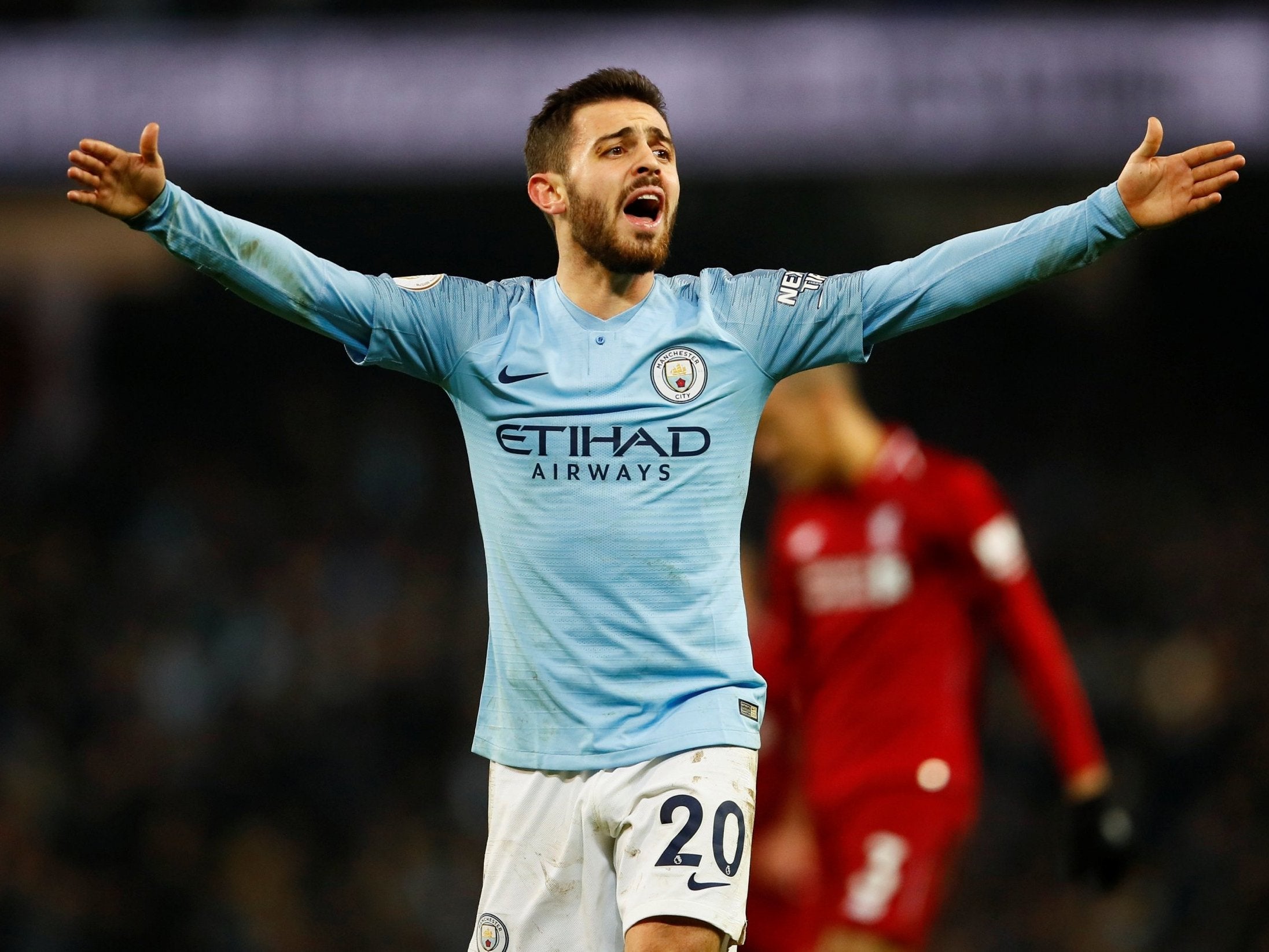 Bernardo Silva ran further than any other player during City's win over Liverpool