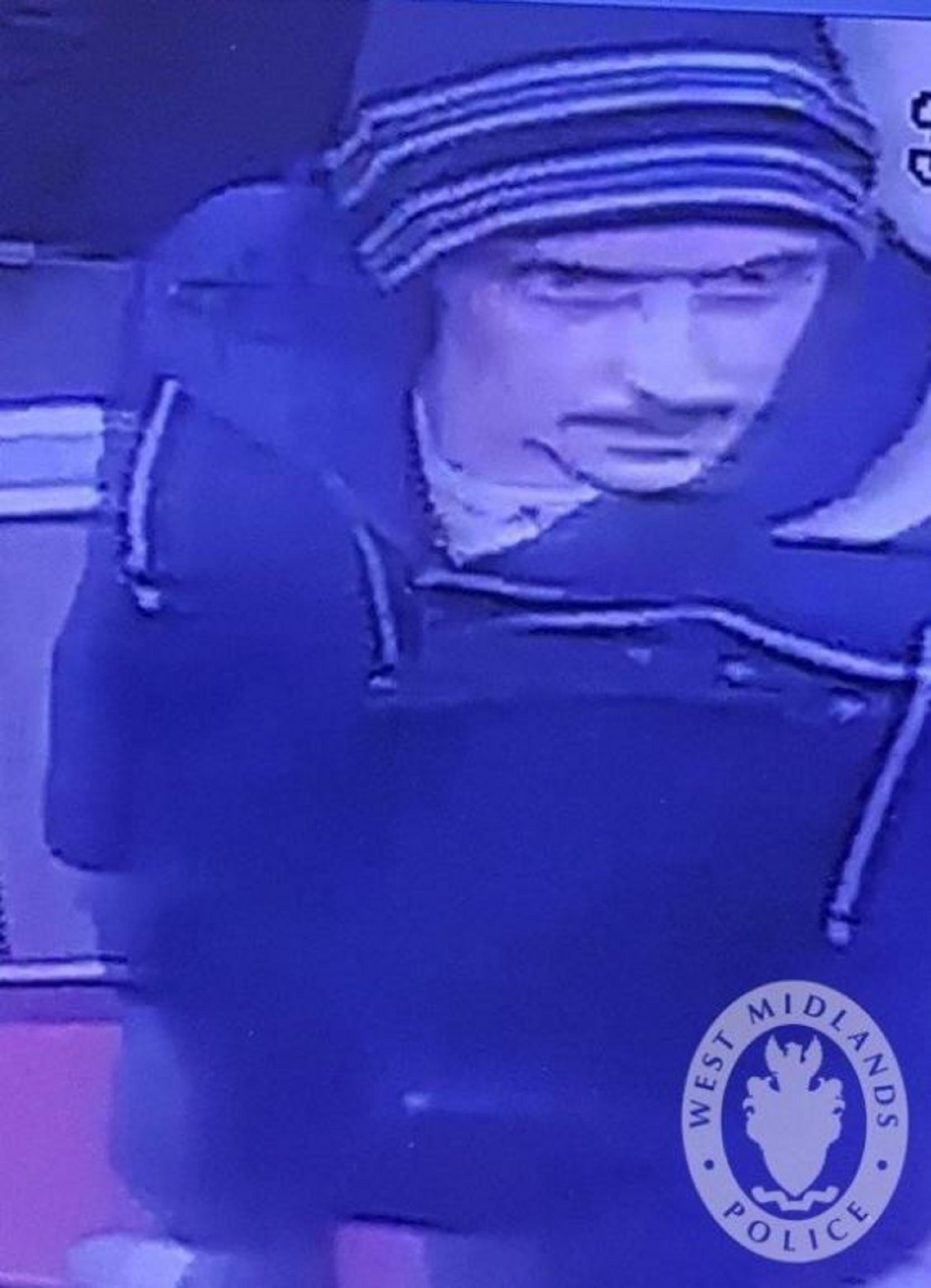 CCTV image dated 31/12/18 issued by West Midlands Police of Michael Foran in West Bromwich. Police are hunting for Mr Foran after his ex-partner, June Jones, was found murdered in her West Bromwich flat on New Year’s Eve.