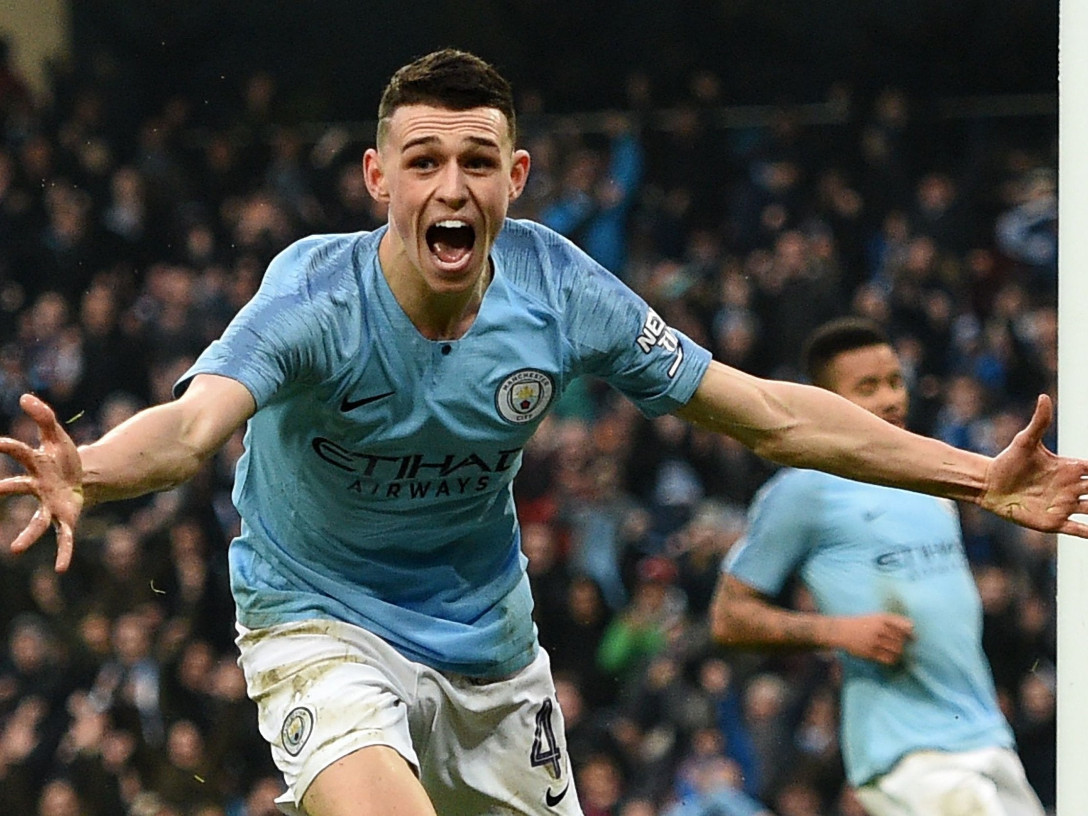 Phil Foden scored one of Manchester City's seven goals on his first FA Cup outing