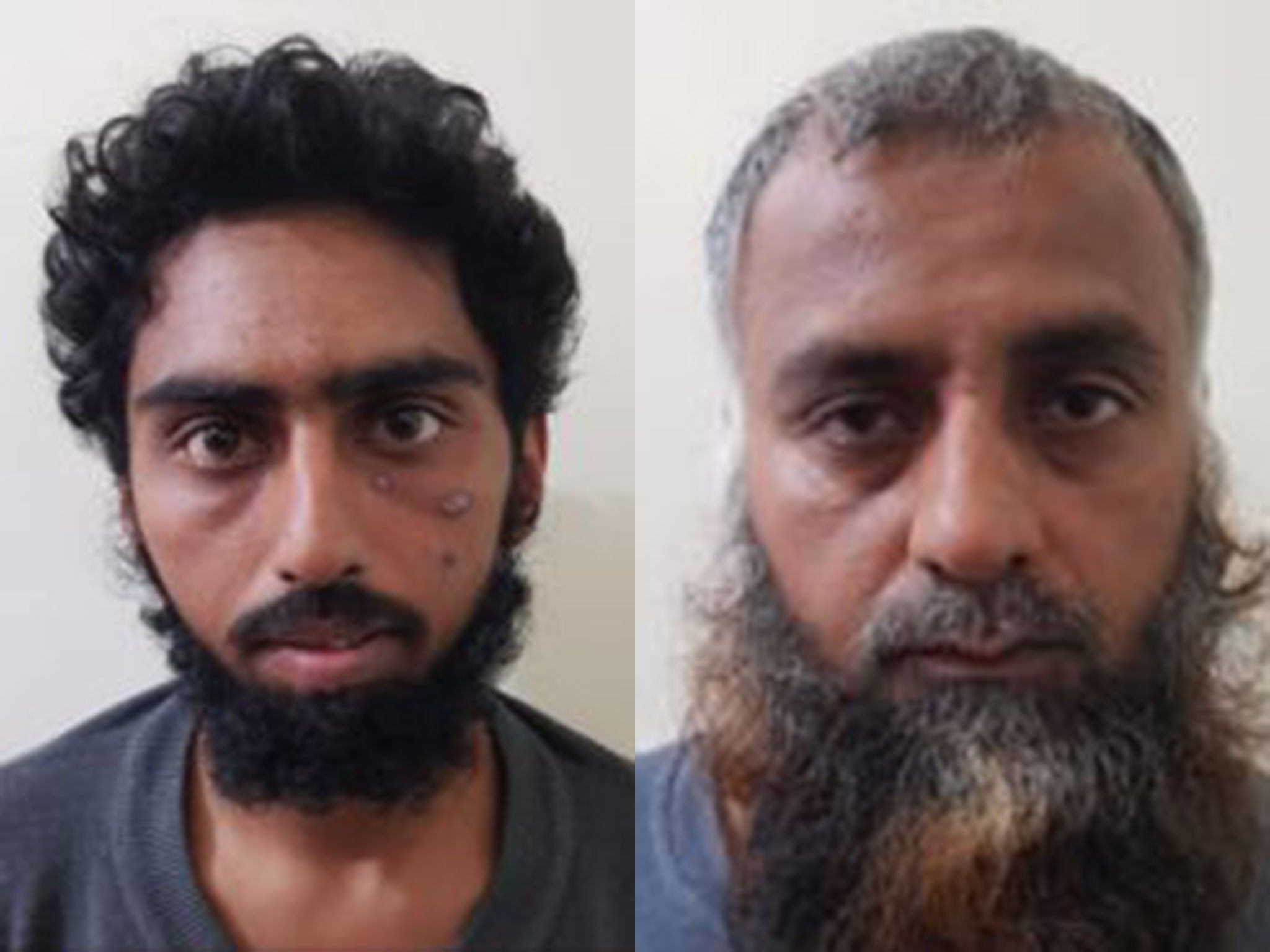 Alleged Isis members Abed al-Azem Rajhoud and Fadel al-Rahman Jad, from Pakistan, have been detained in Syria