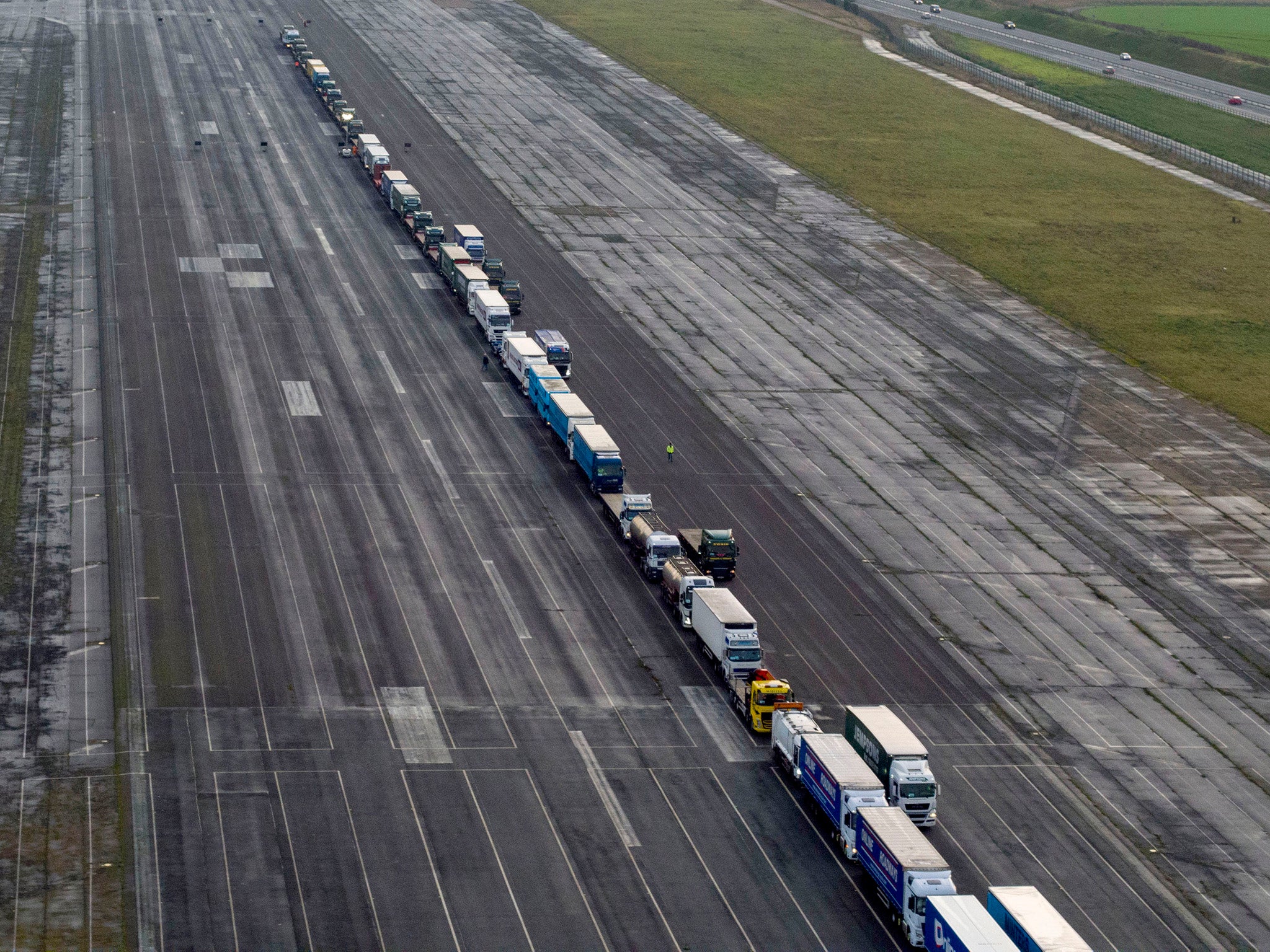 The government is preparing for massive queues of lorries at Dover following a no-deal Brexit