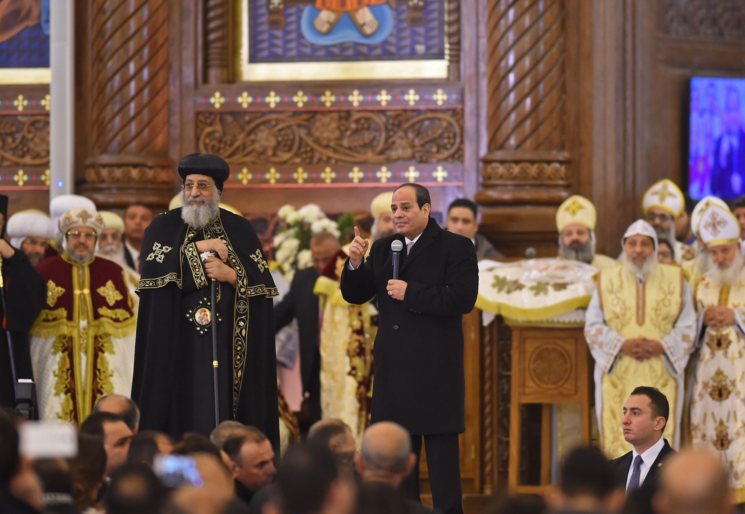 President Sisi attends the inauguration of what Egypt claims is the largest cathedral in the Middle East