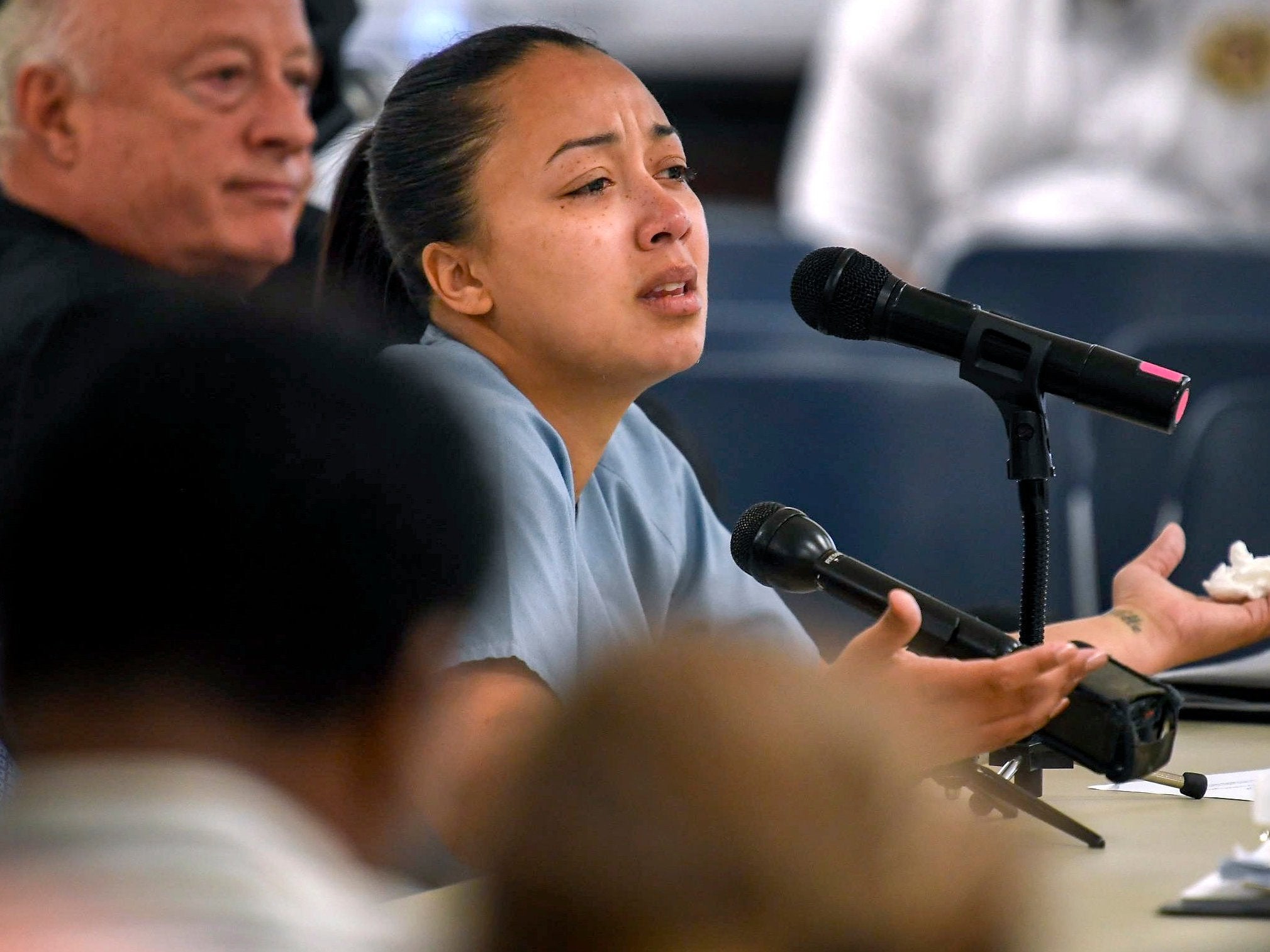 Cyntoia Brown-Long in court during her clemency hearing