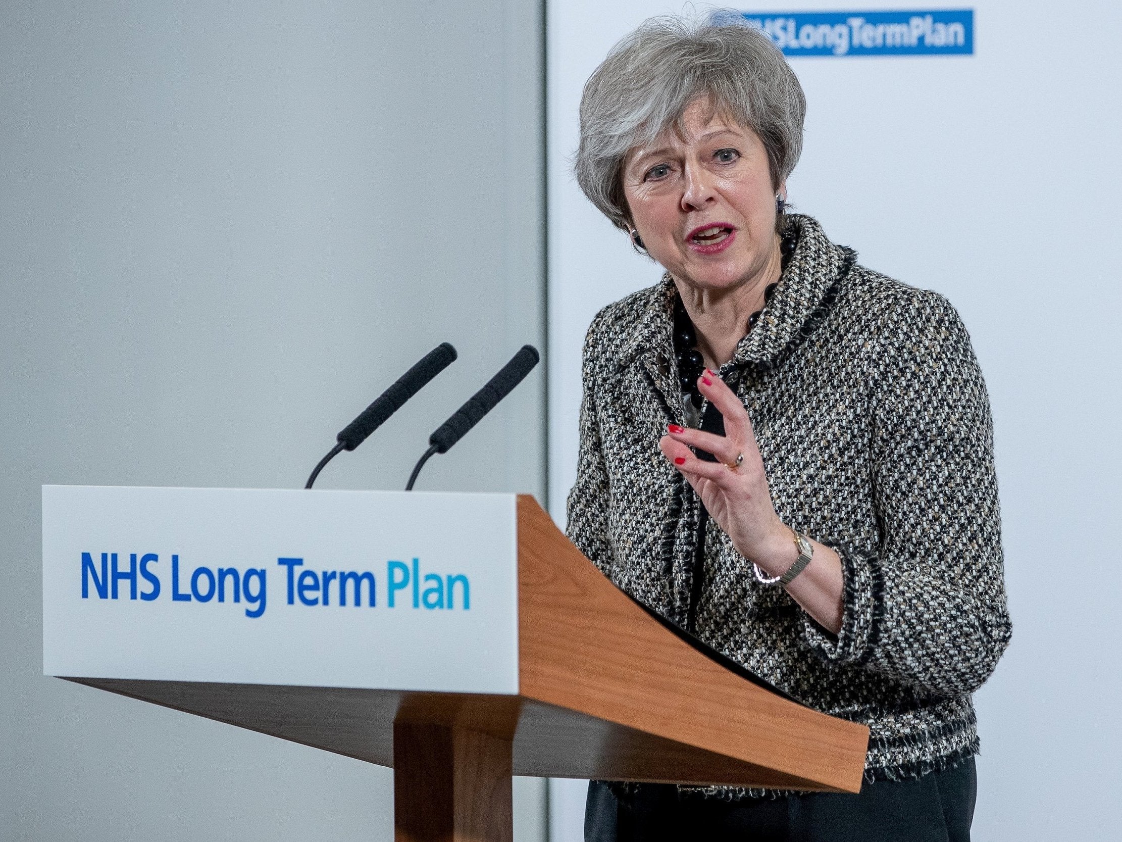 Theresa May launched her NHS plan at Alder Hey Children’s Hospital in Liverpool last month