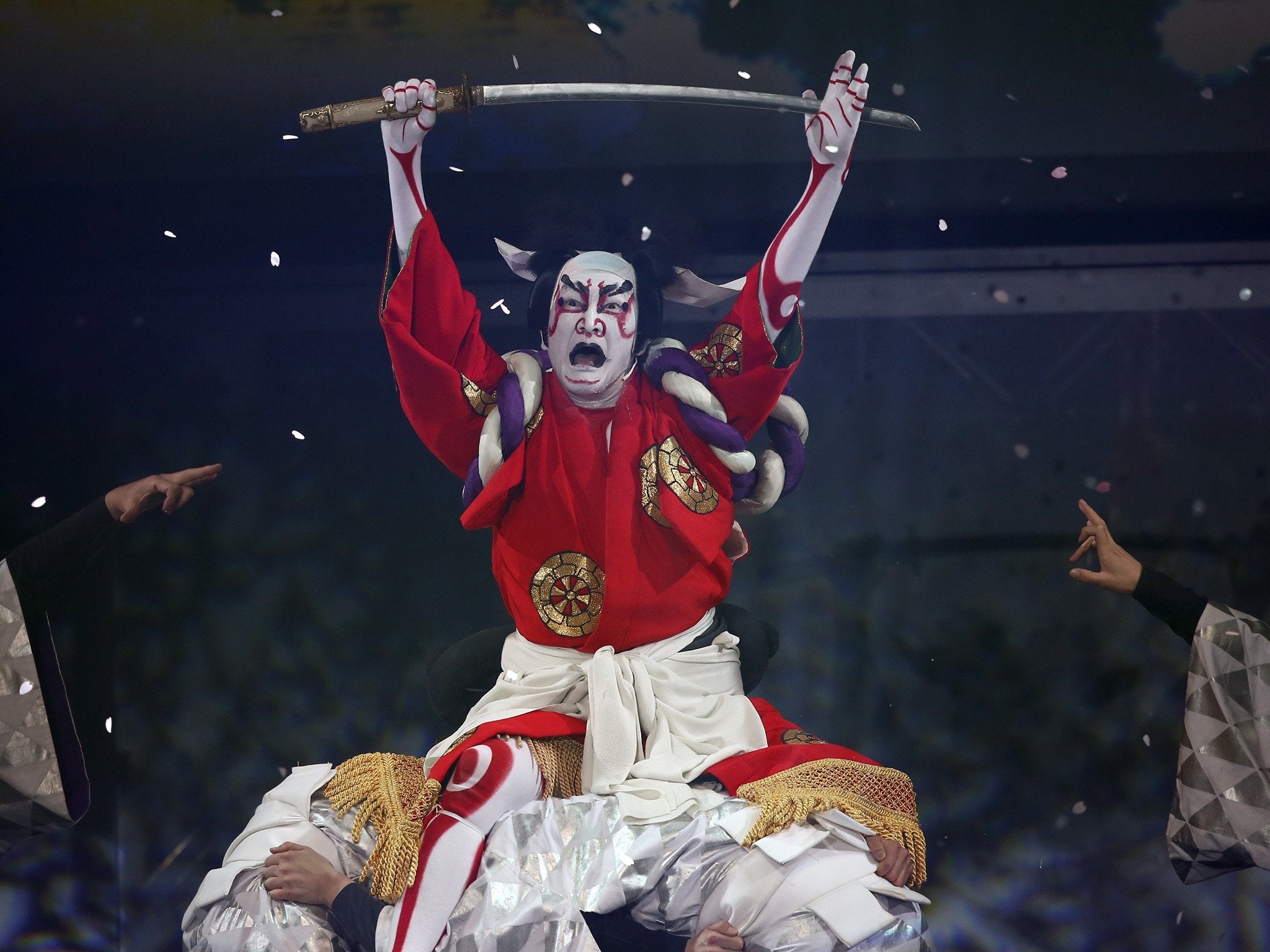 Shido Nakamura performs in ‘Hanakurabe Senbonzakura’ (Getty)