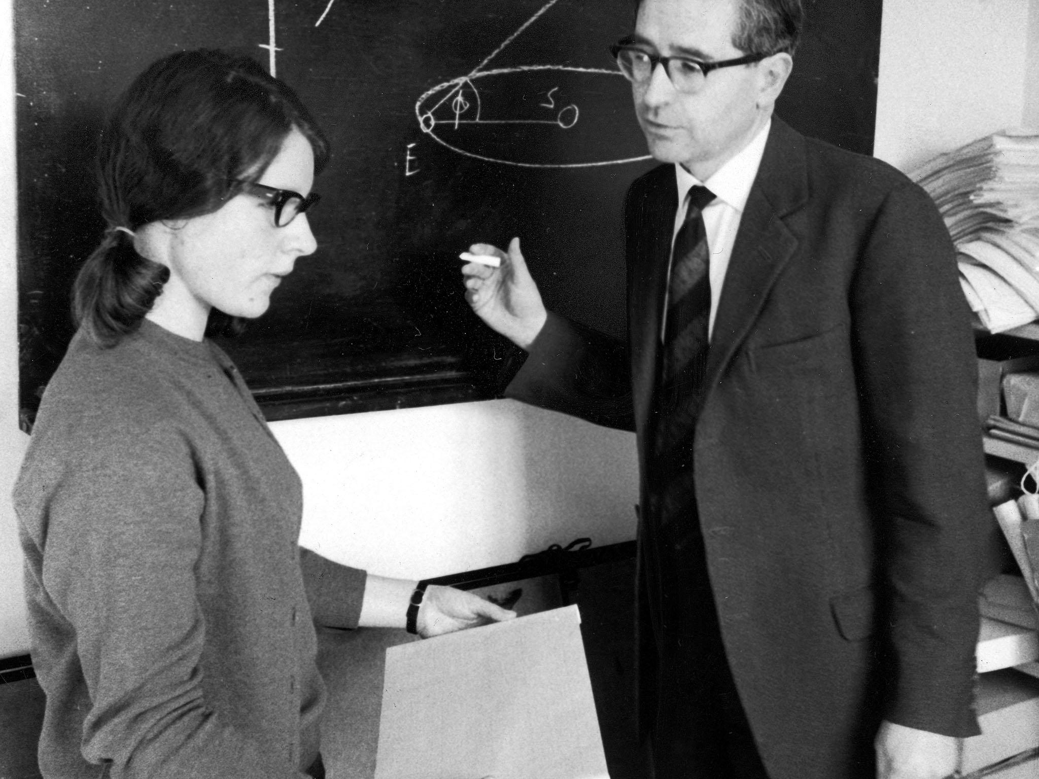 Jocelyn Bell (left) was instrumental in discovering pulsars, yet her supervisor Antony Hewish took the credit