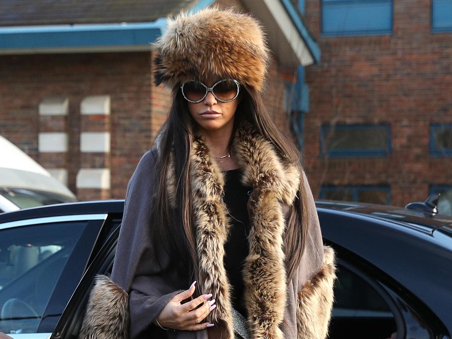 Katie Price arrives at Crawley Magistrates' Court