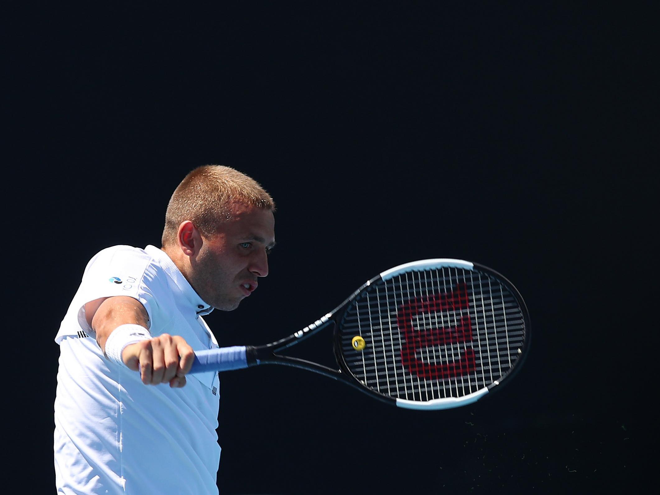 Dan Evans pulled off a shot of the year contender against Jurij Rodionov