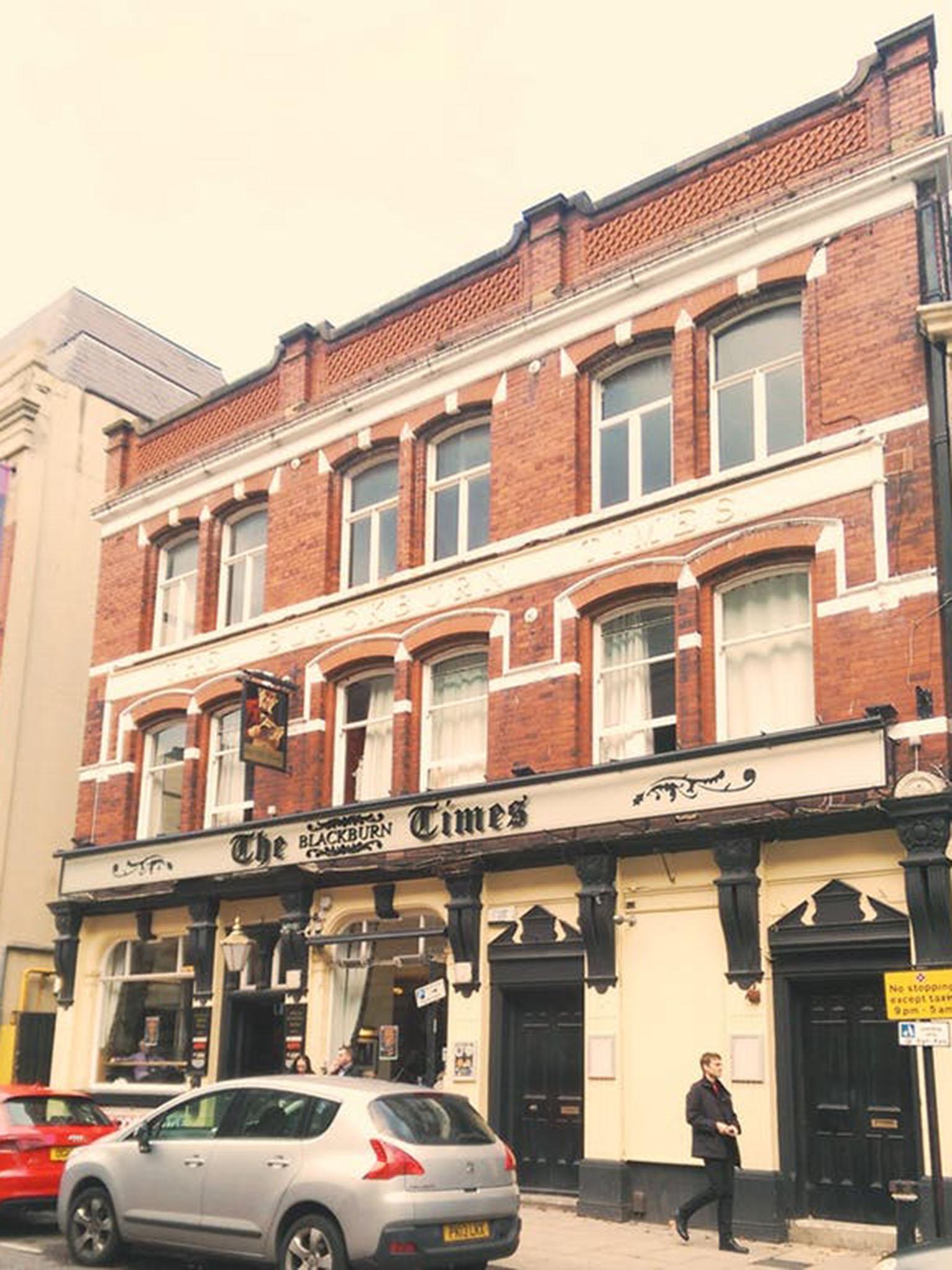 The former Blackburn Times office is now a pub