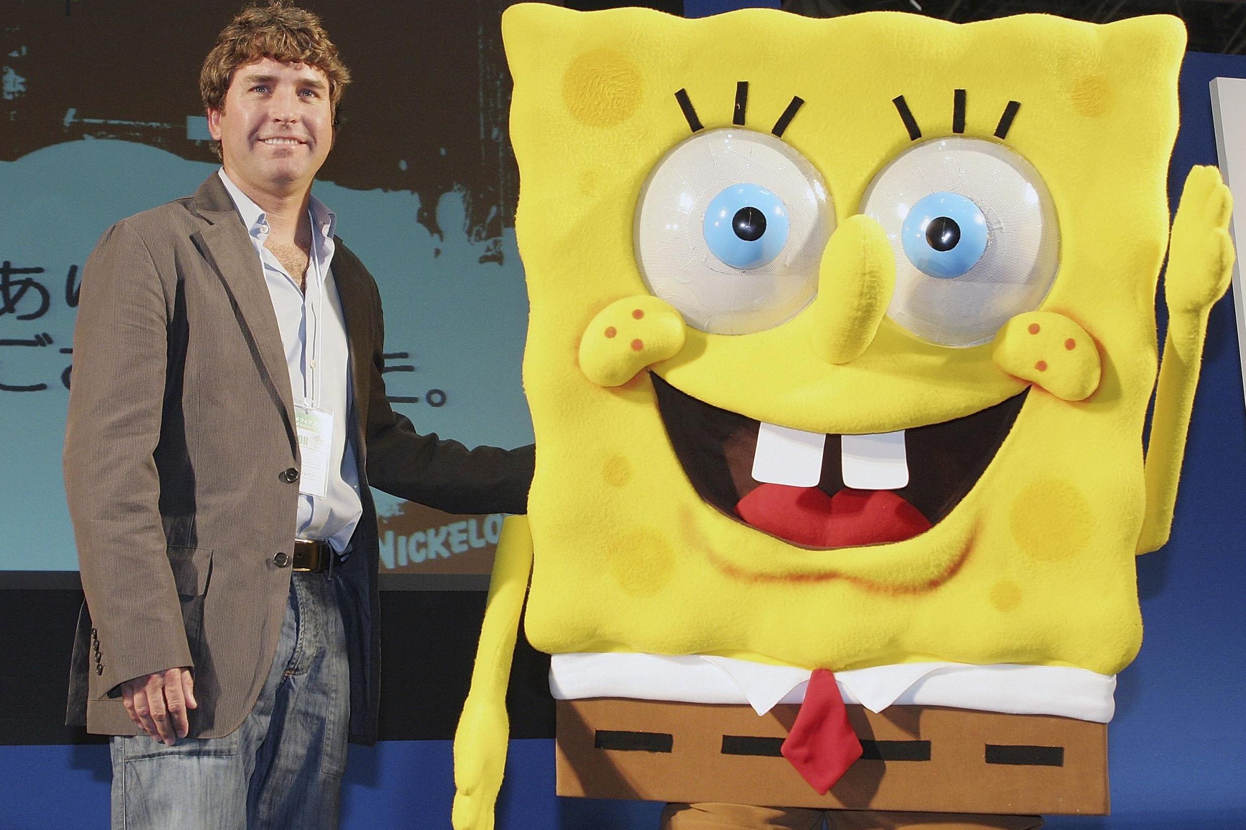 Stephen Hillenburg poses at an event held at Tokyo International Anime Fair on 23 March, 2006 in Tokyo, Japan. (Photo by Junko Kimura/Getty Images)