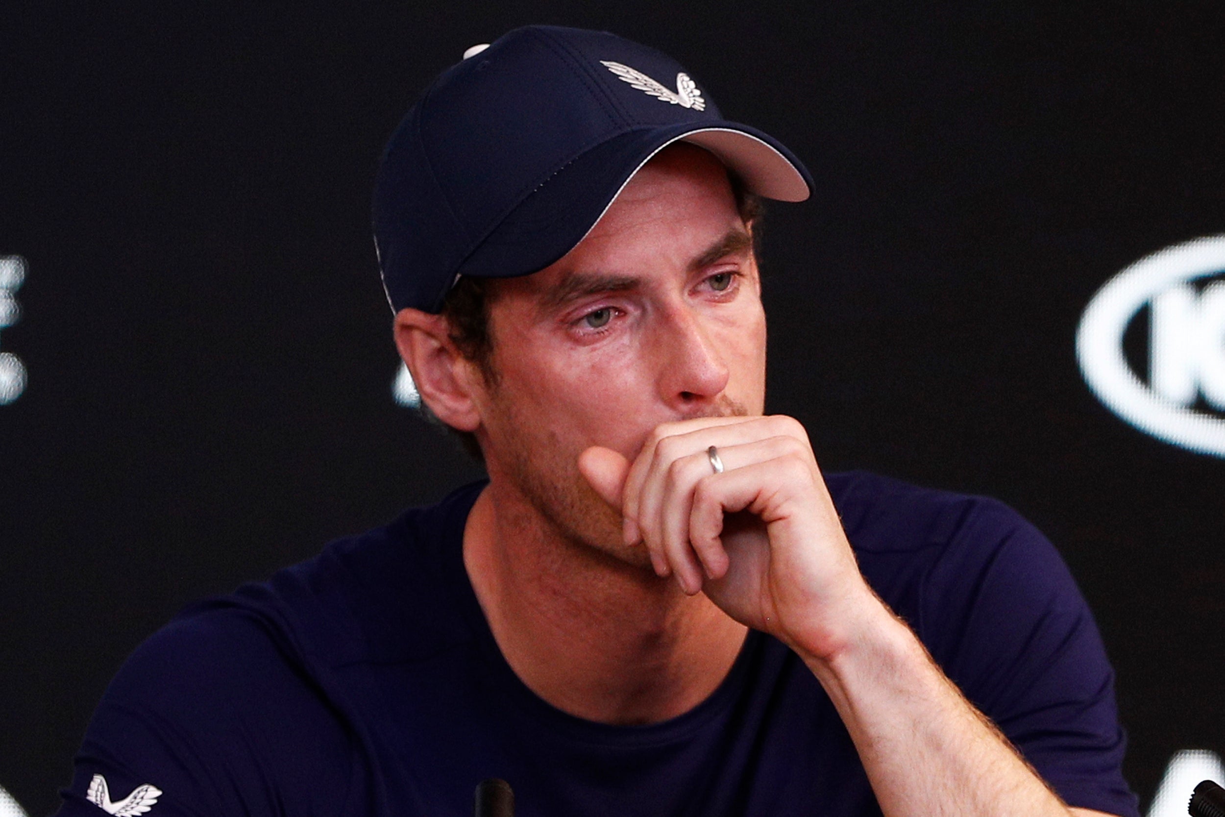 Murray explained through the tears that he plans to retire