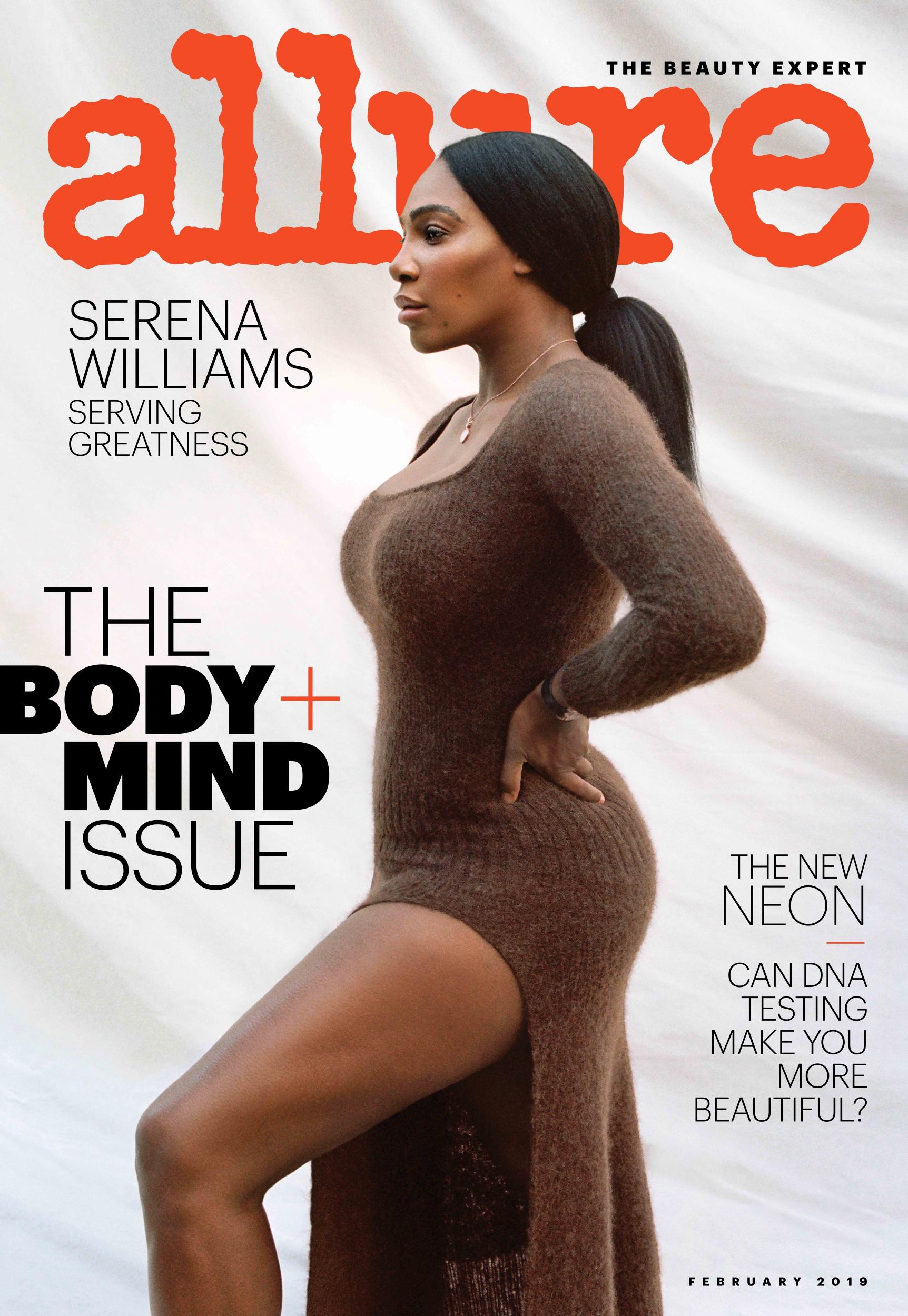 Serena Williams on the cover of Allure magazine