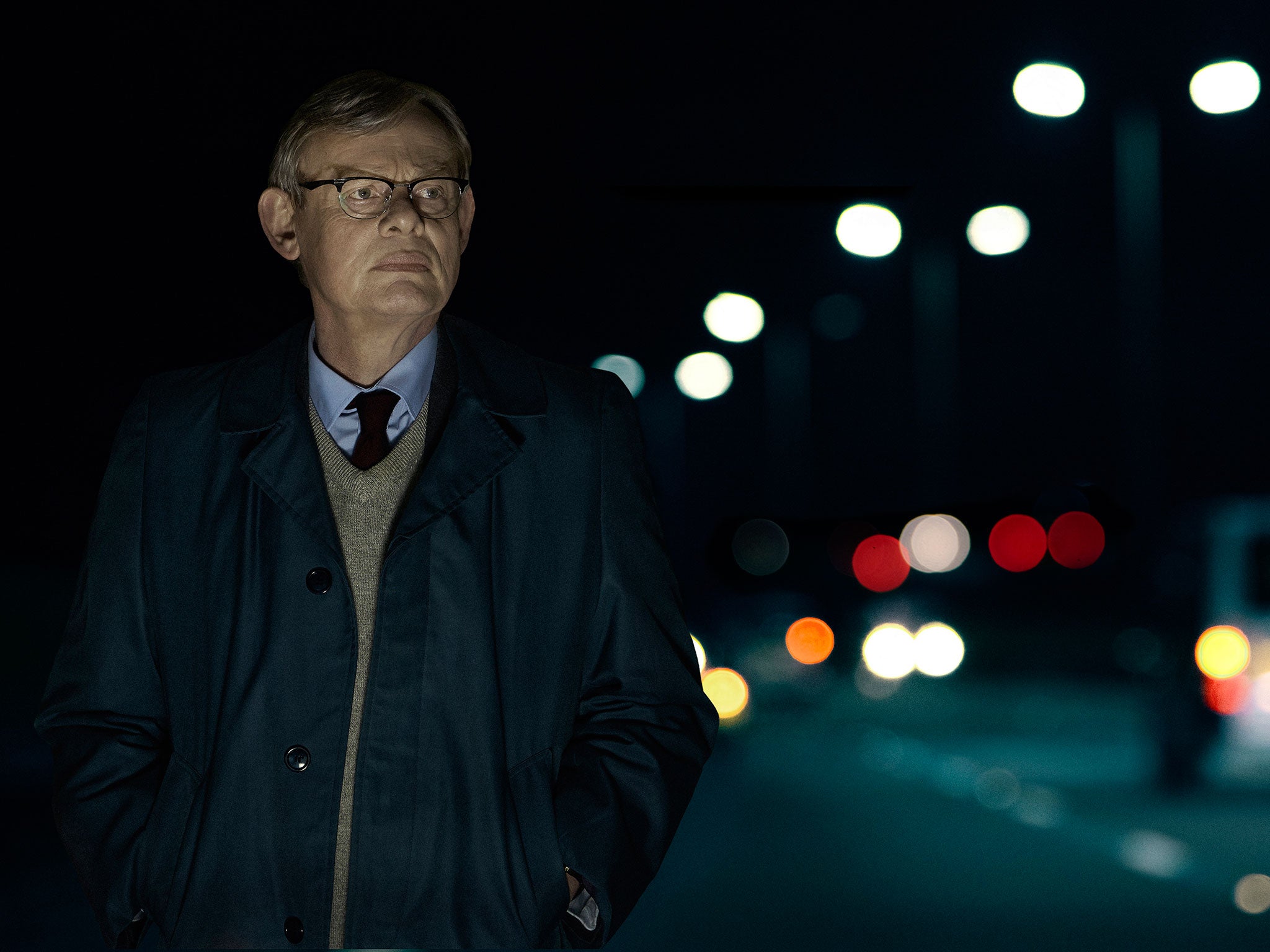 Martin Clunes as Detective Chief Inspector Colin Sutton in ITV’s drama Manhunt