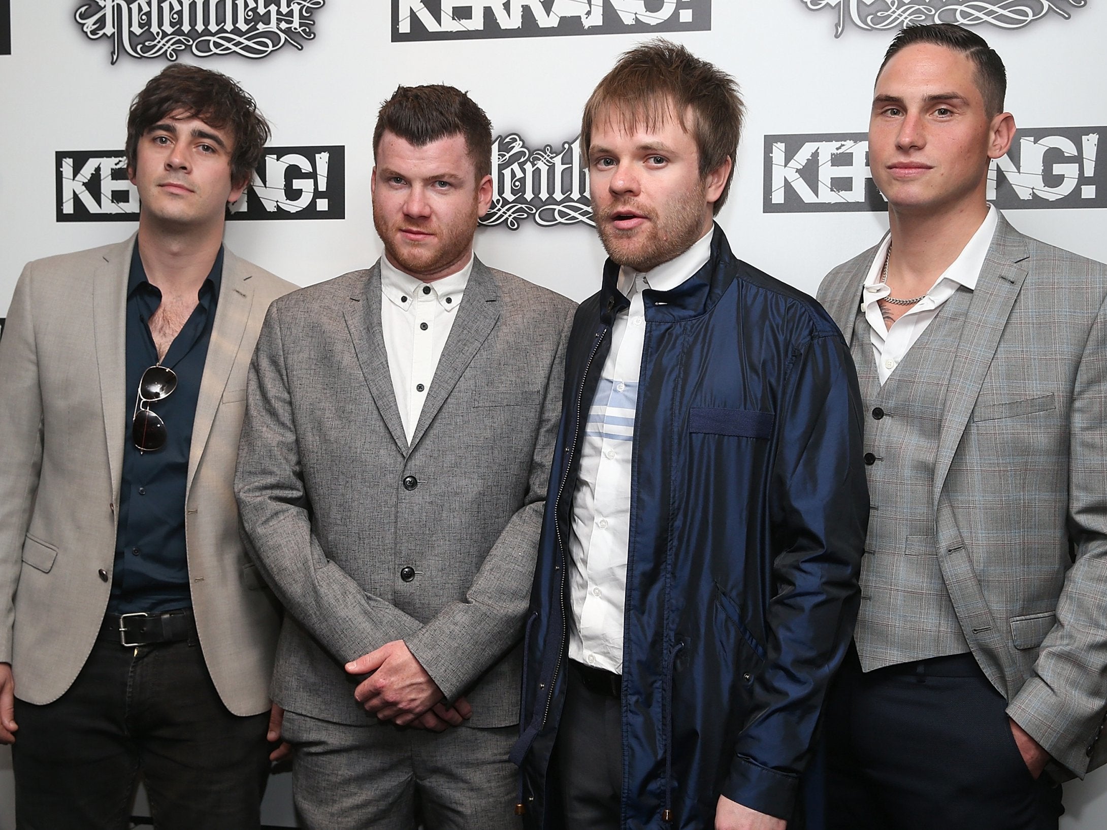 Enter Shikari frontman Rou Reynolds (second from right) said Kerrang helped get fans excited about alternative and rock music