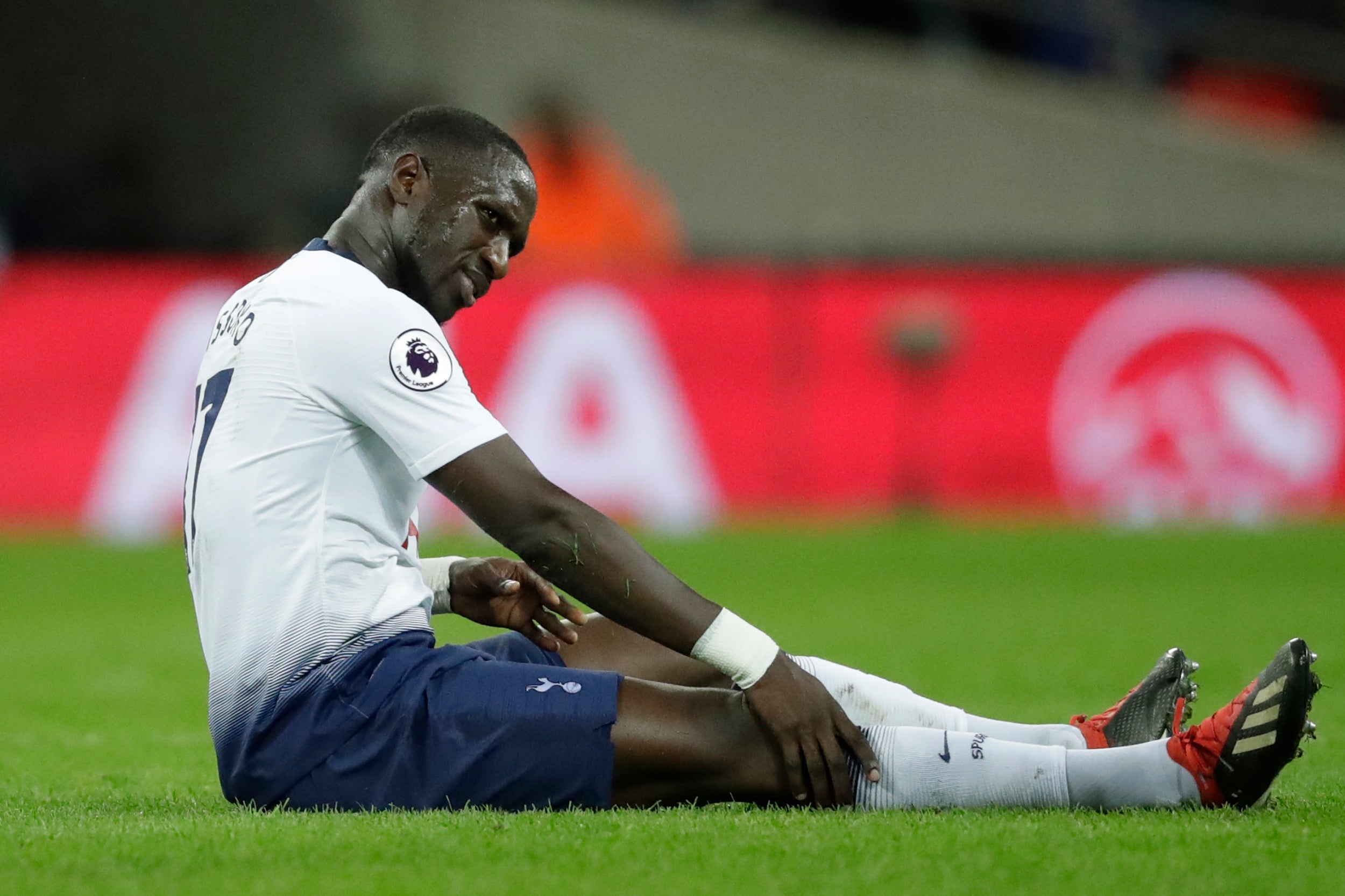 Sissoko was forced off in the first-half