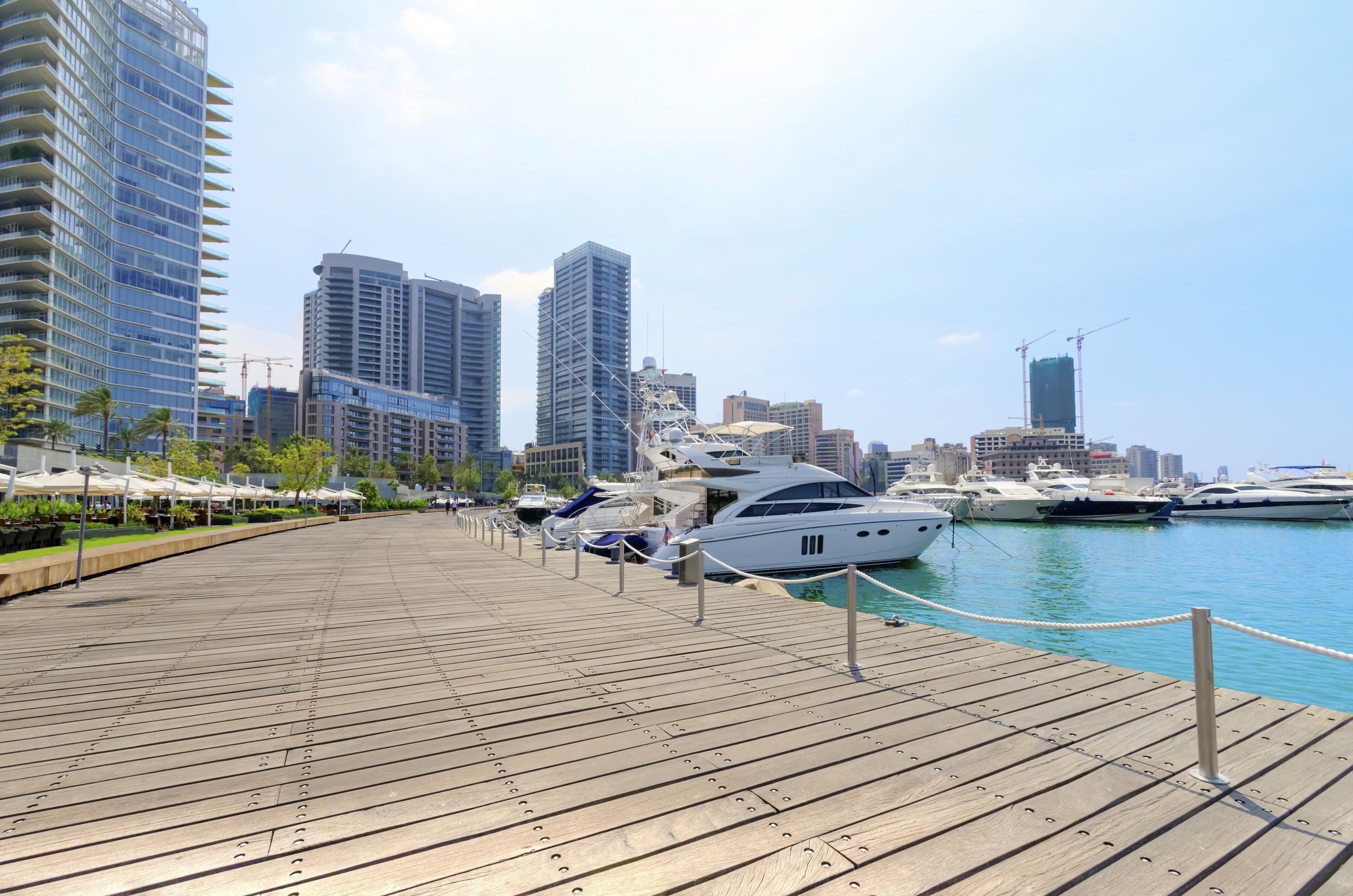 Wander the Zaitunay Bay promenade