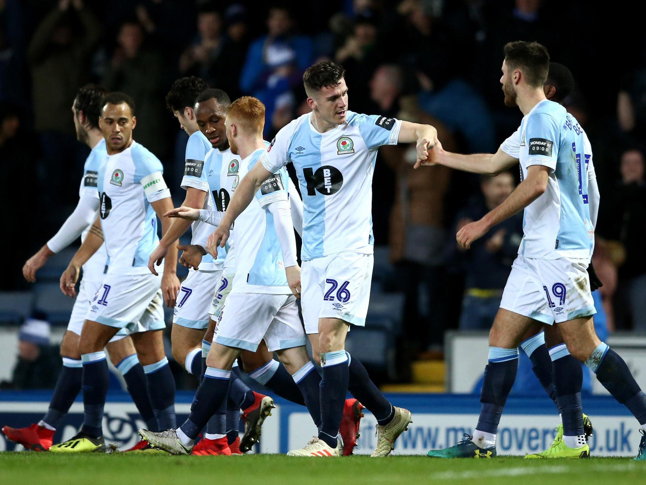 Darragh Lenihan celebrates with team-mates