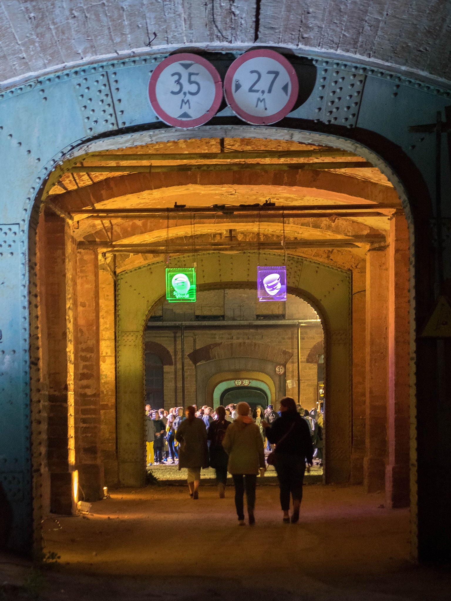 The Narva festival made use of old factory buildings