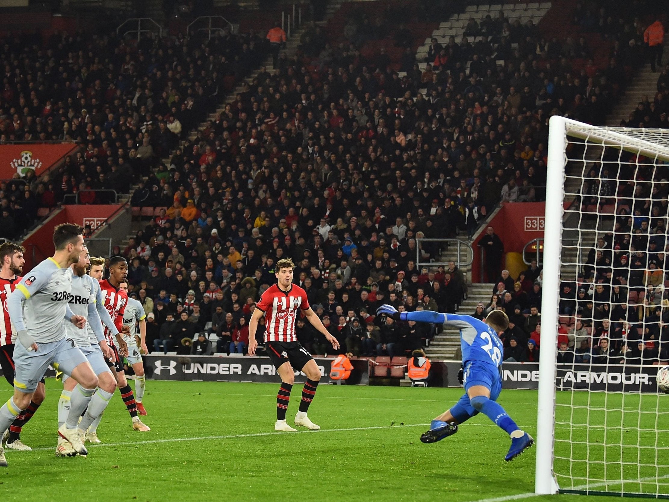 Harry Wilson's free-kick ends up in the back of the net