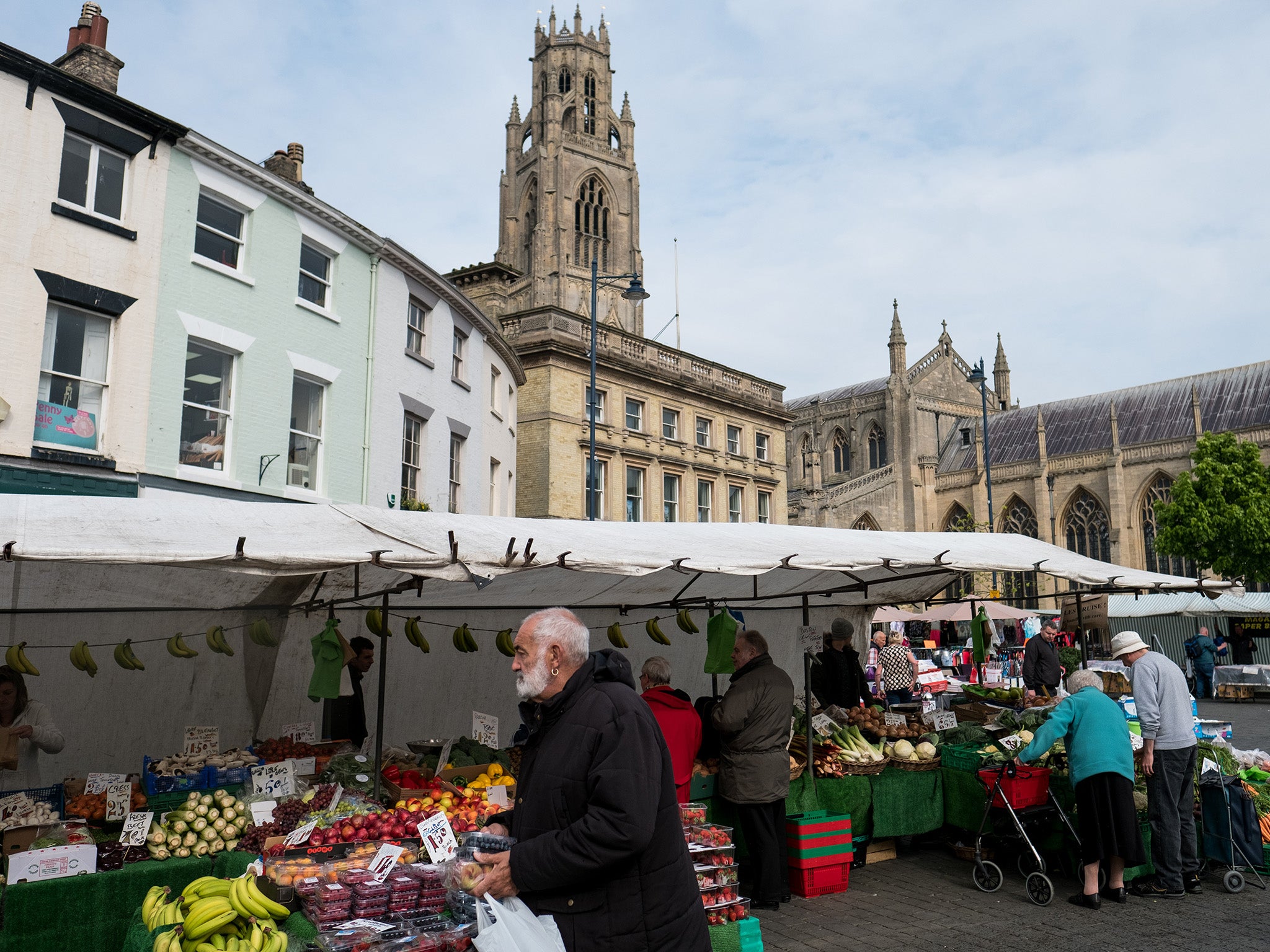 The Lincolnshire town voted with a 75 per cent majority to leave the EU