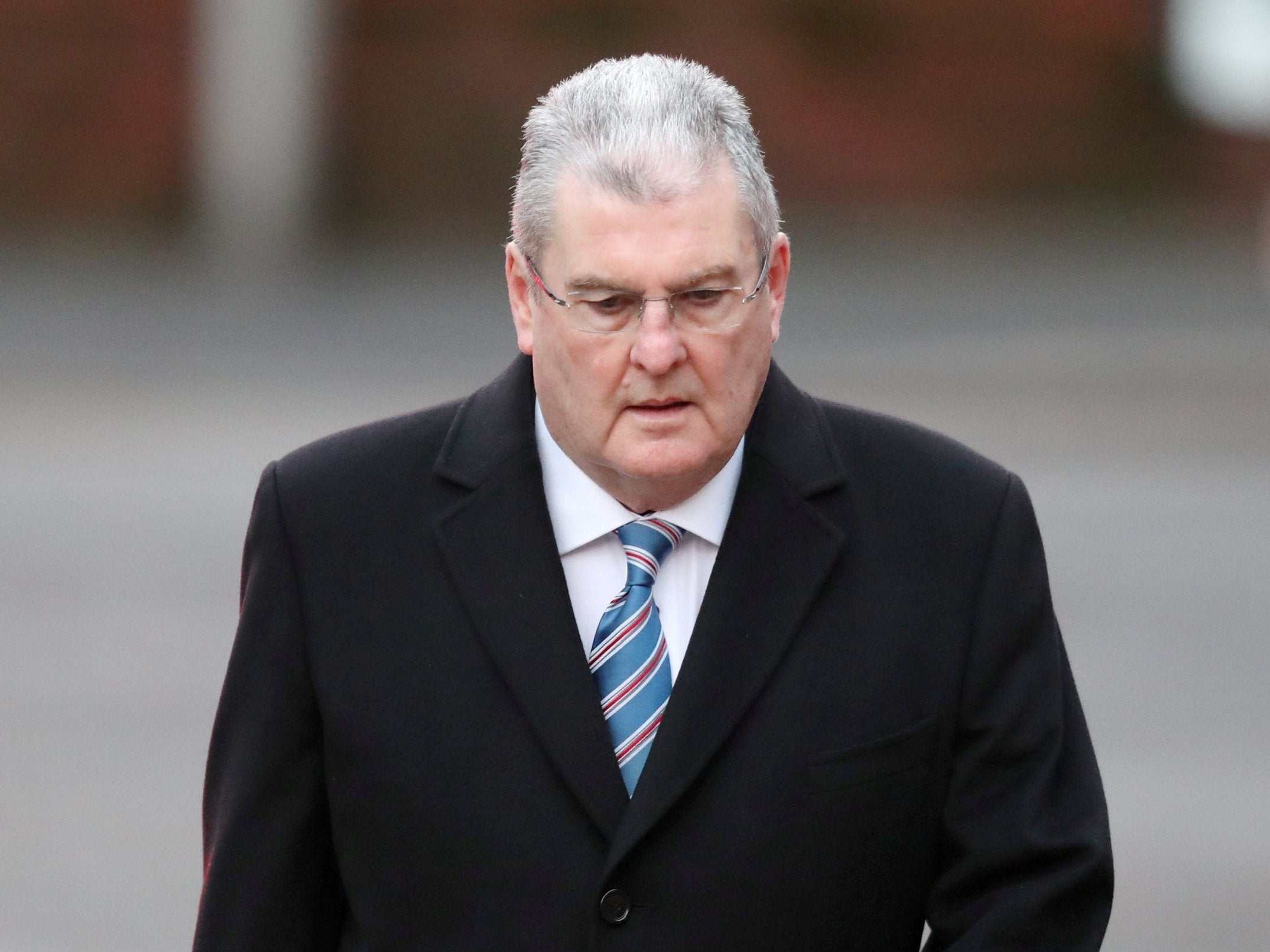 Former Sheffield Wednesday club secretary Graham Mackrell arrives at Preston Crown Court in January