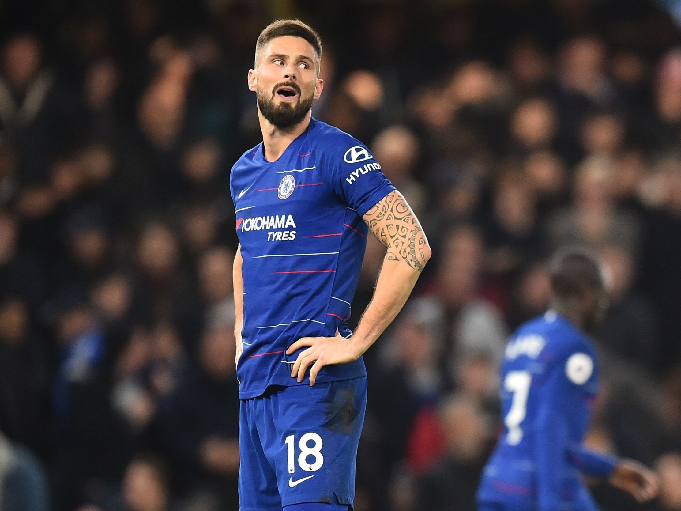 Olivier Giroud’s contract with Chelsea expires this summer