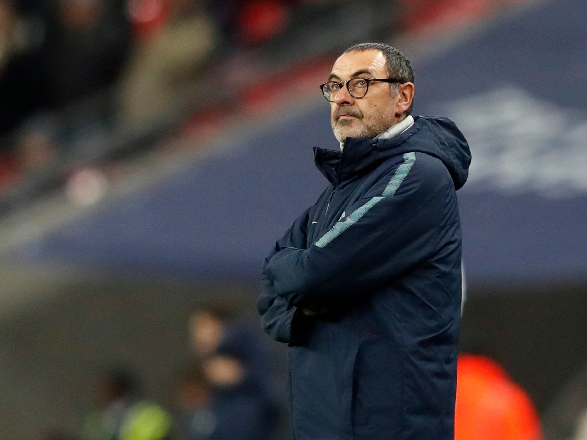 Maurizio Sarri has been left furious by Chelsea’s performance at Arsenal