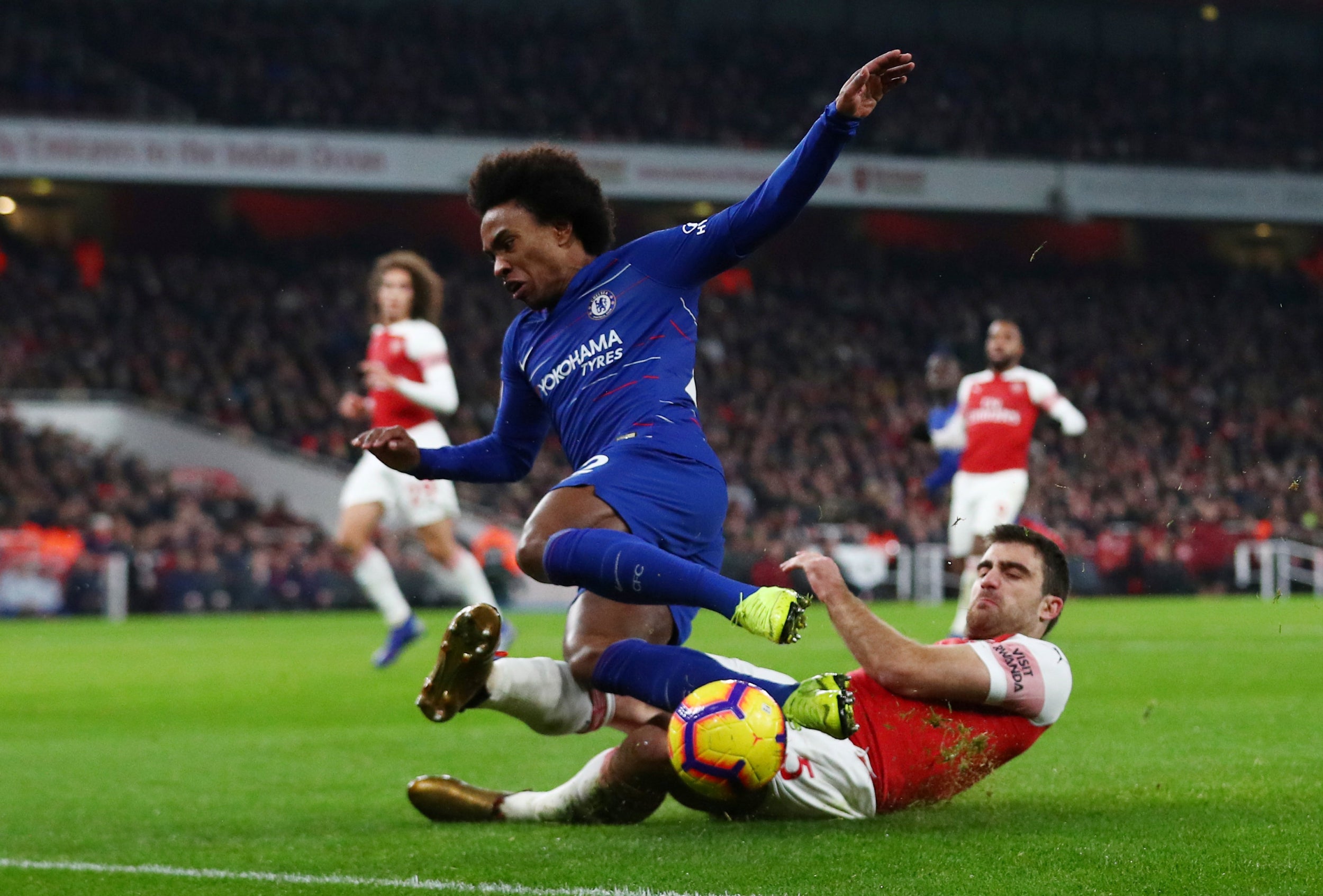 Very strong at the back, combining well with Koscielny and showing passion and leadership. An assist with a sliced cross to set up his centre-back partner, too.