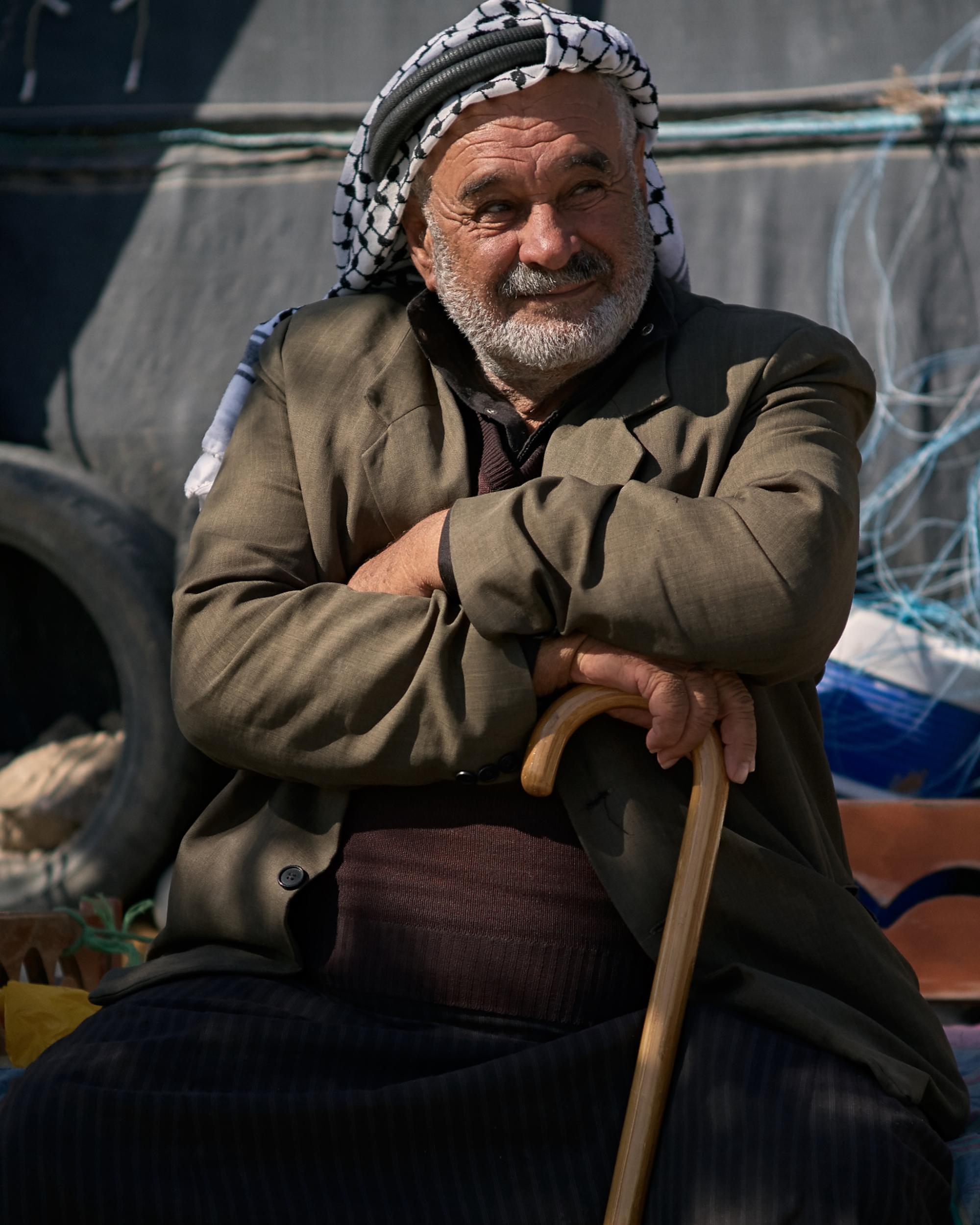 A Bedouin elder in Susya (Ben Toren/The Independent)