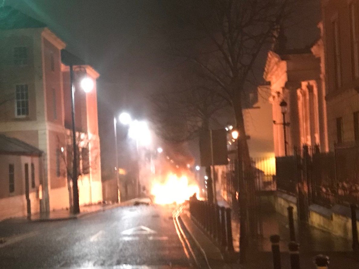 A suspected car bomb has exploded in Londonderry