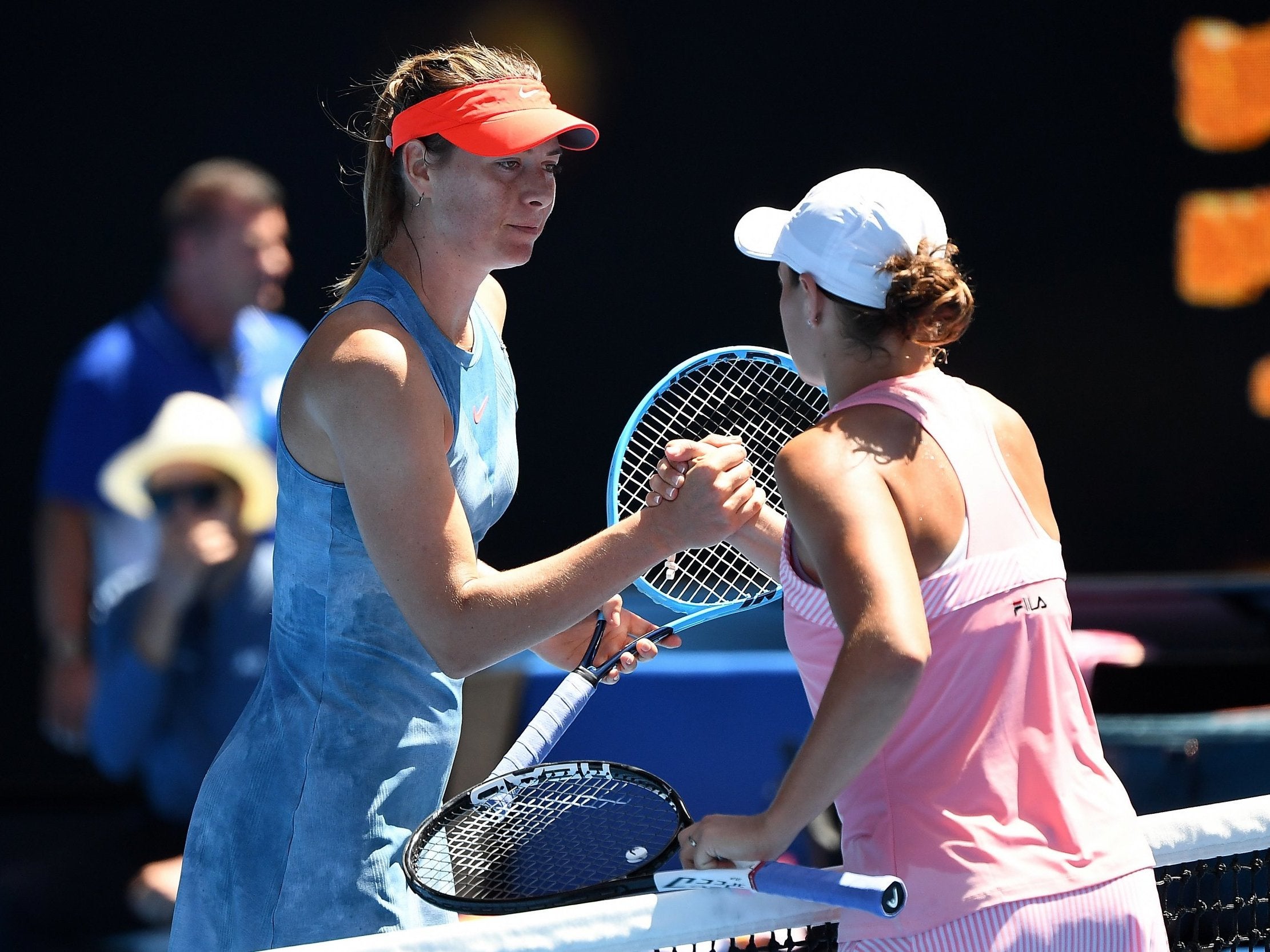 Barty is through after beating Sharapova