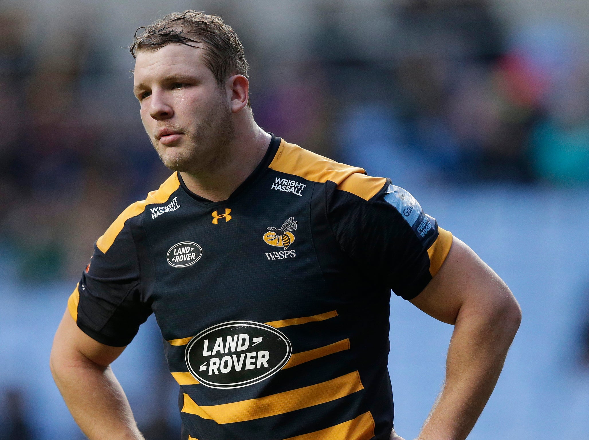 Joe Launchbury suffered an injury