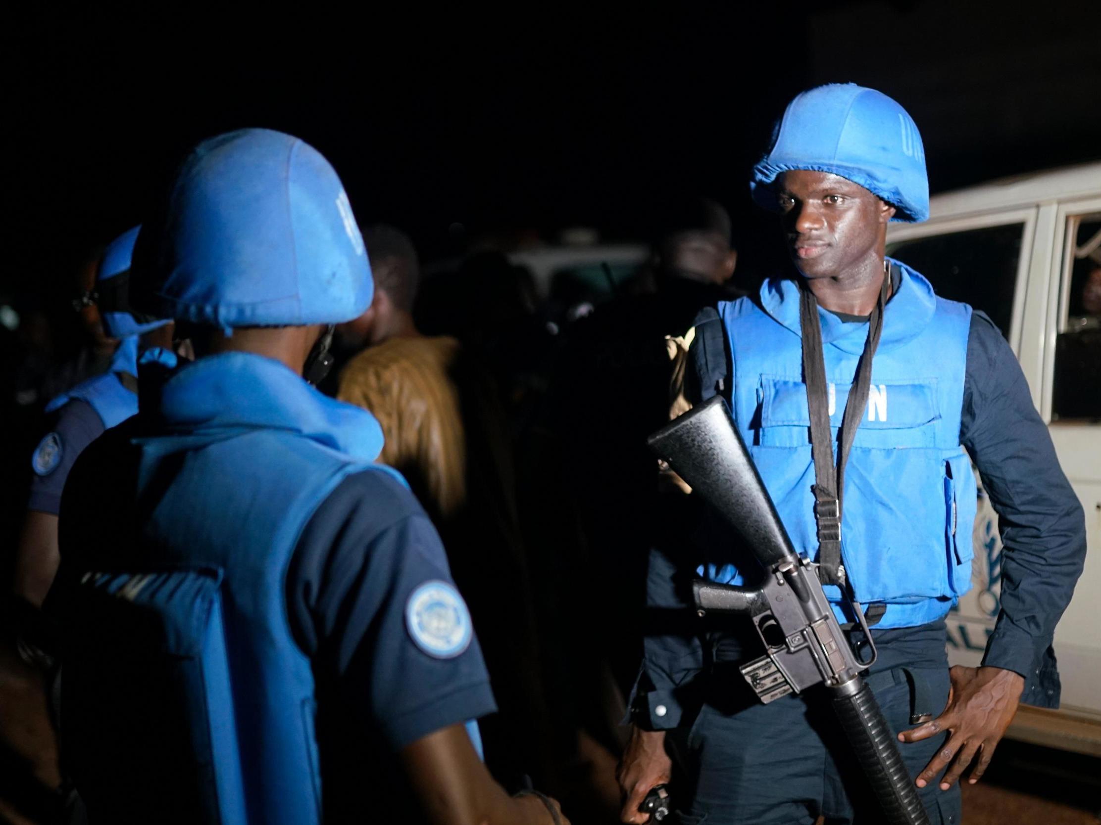 A solider from the United Nations Mission in Mali