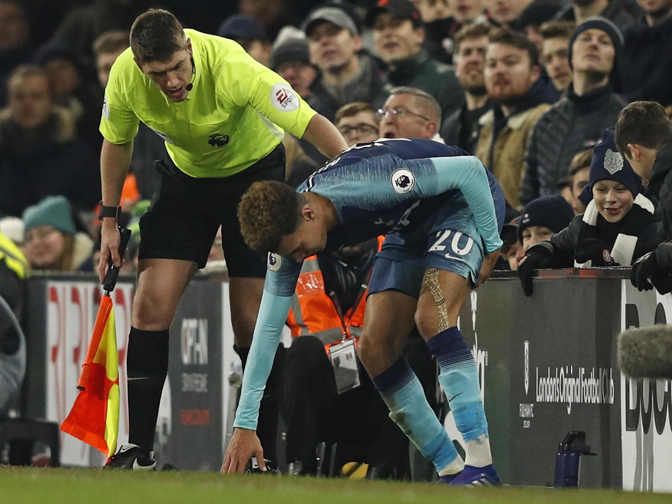 Alli picked up the injury during Tottenham's 2-1 win over Fulham on Sunday