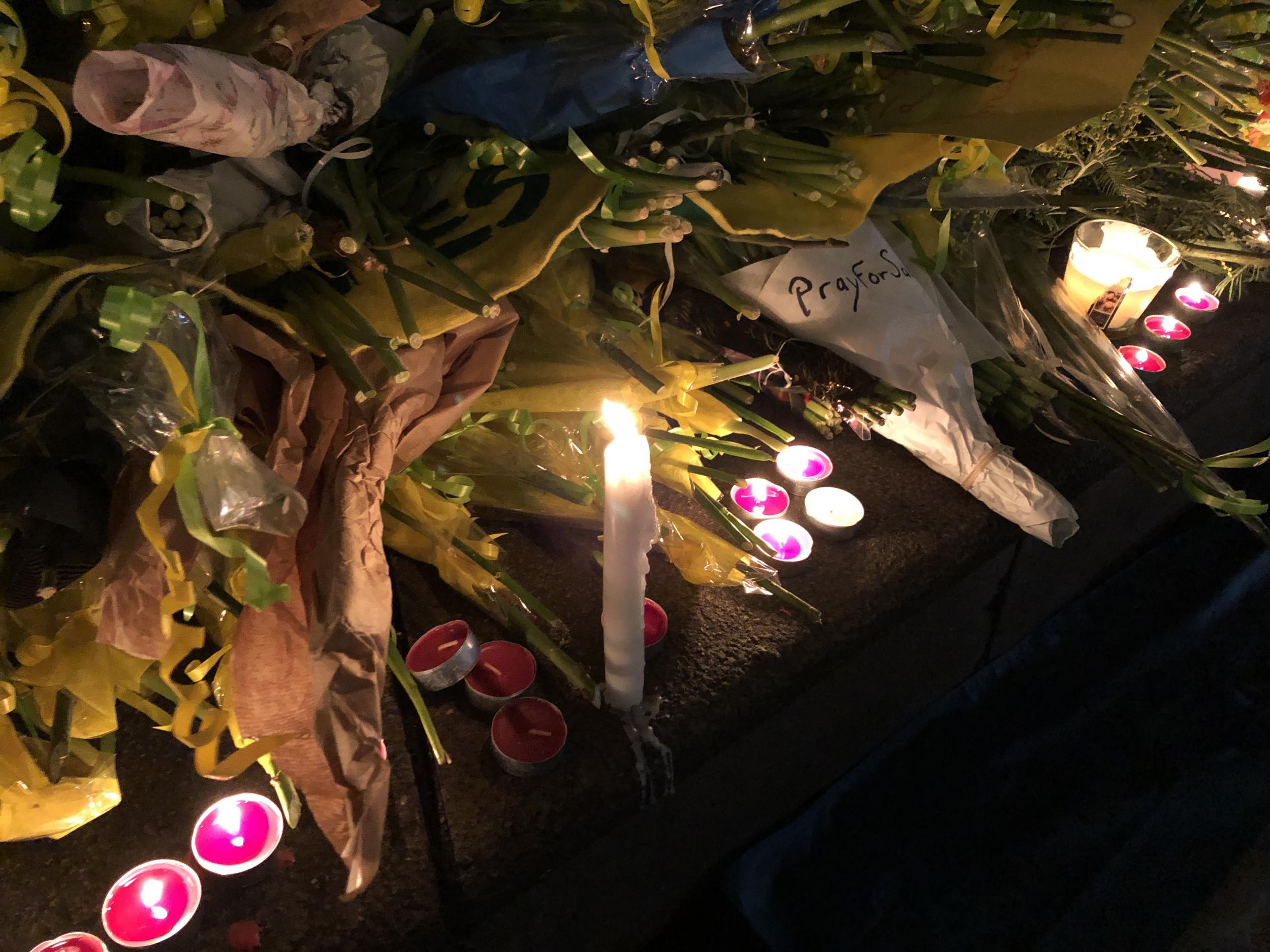 A candlelit vigil was held