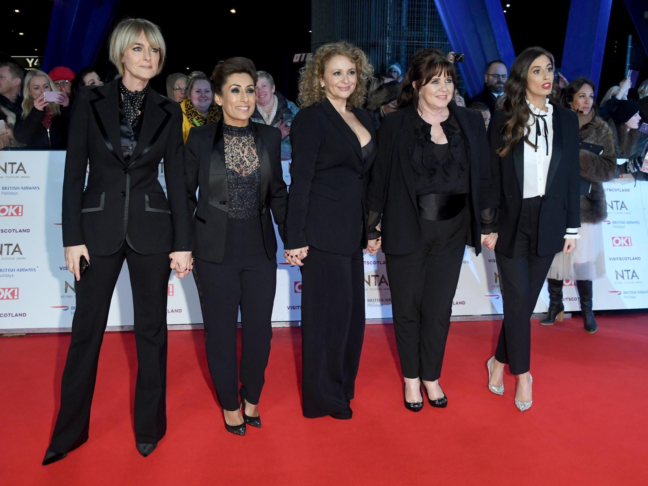 Jane Moore, Saira Khan, Nadia Sawalha, Coleen Nolan and Stacey Solomon