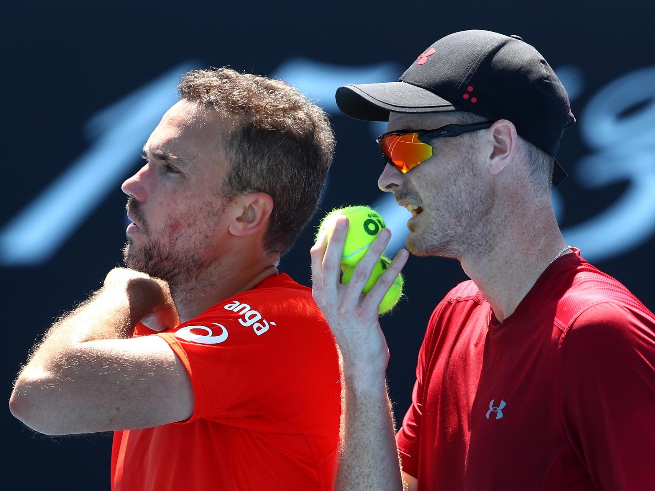 Jamie Murray and his partner Bruno Soares were beaten 6-3, 6-4 by Henri Kontinen and John Peers