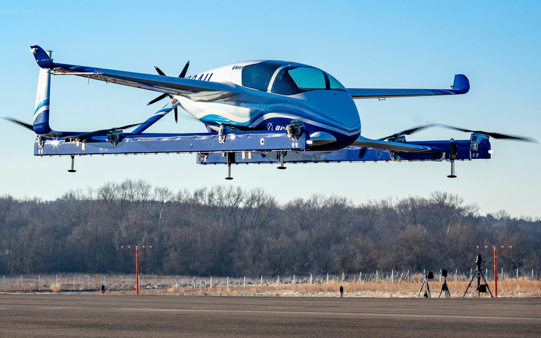 For hire: Boeing’s Autonomous Passenger Air Vehicle on its first flight