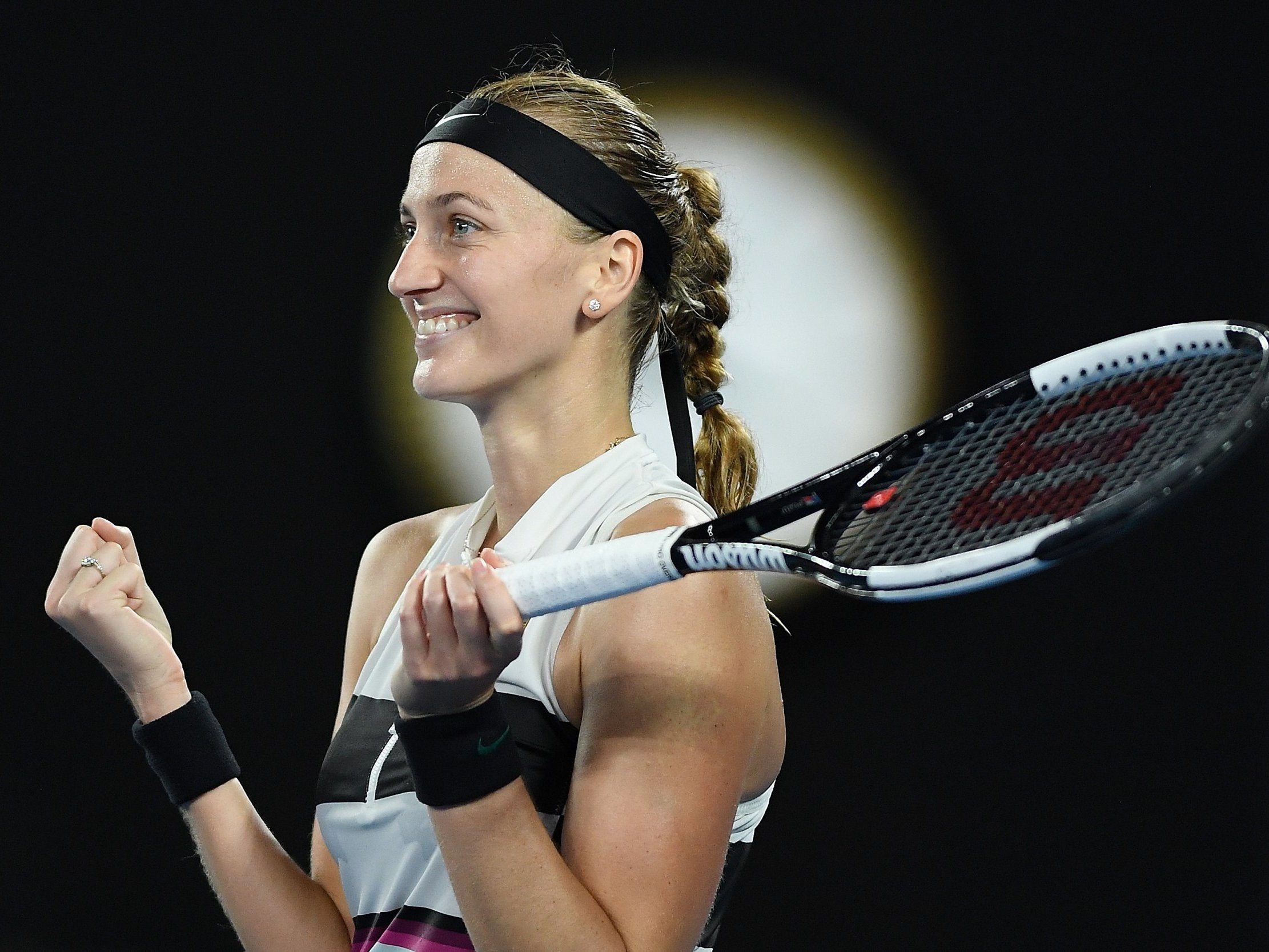 Kvitova is back in a Grand Slam final for the first time since Wimbledon 2014