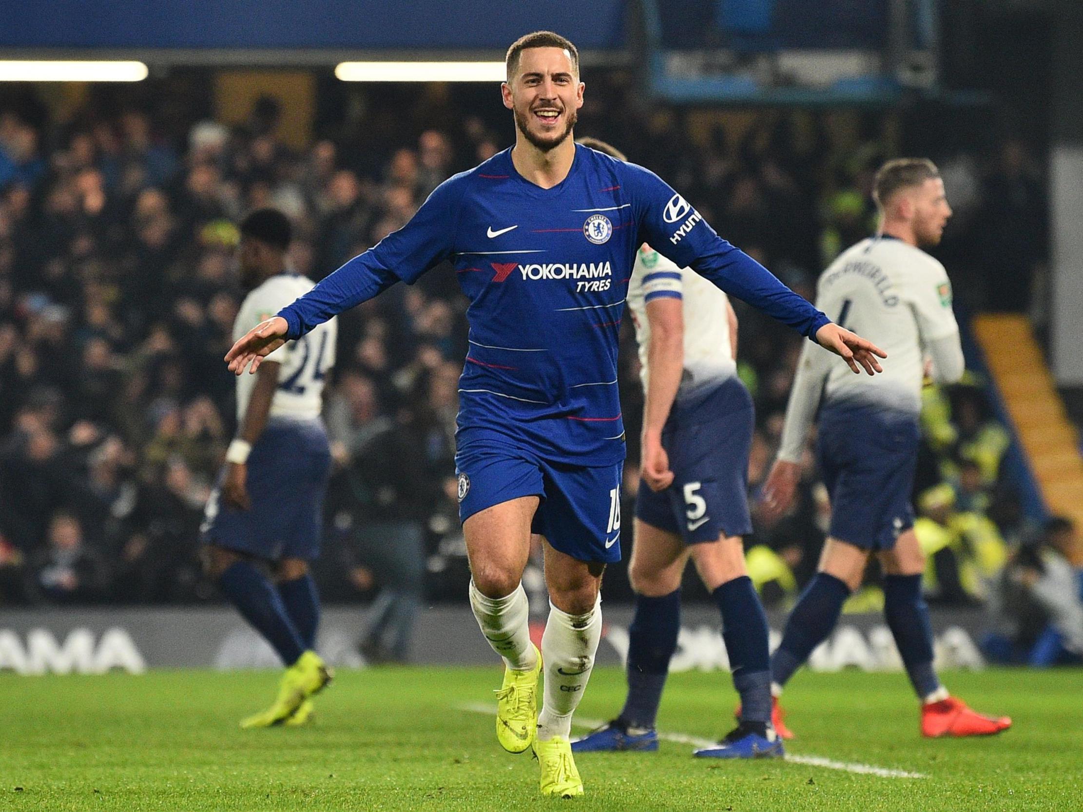 Eden Hazard doubled Chelsea’s lead