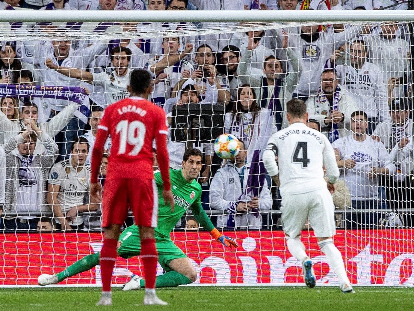 Ramos scored from the spot in the first-half